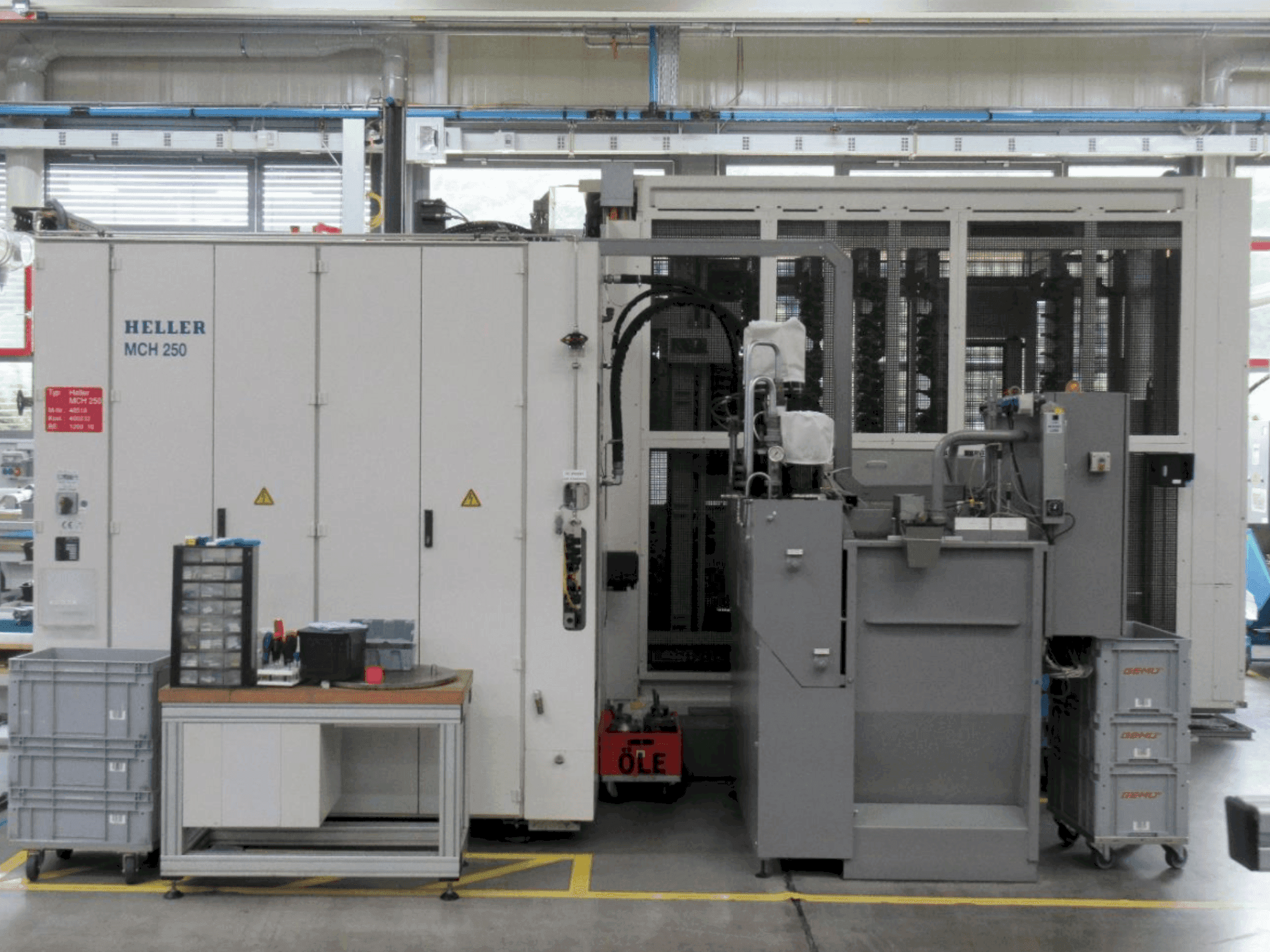 Вид станка HELLER MCH 250 спереди
