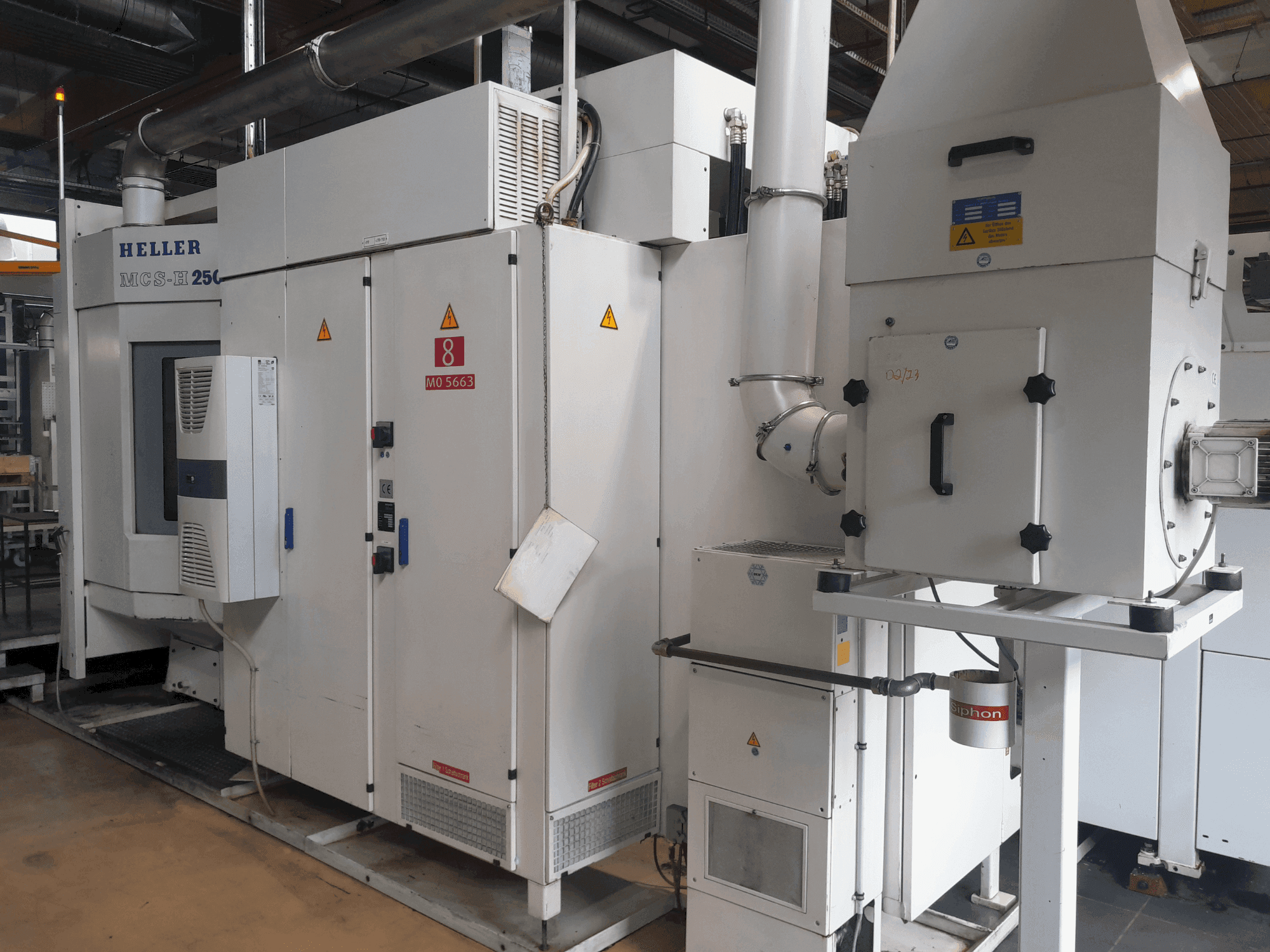 Вид станка HELLER MCS-H 250  спереди