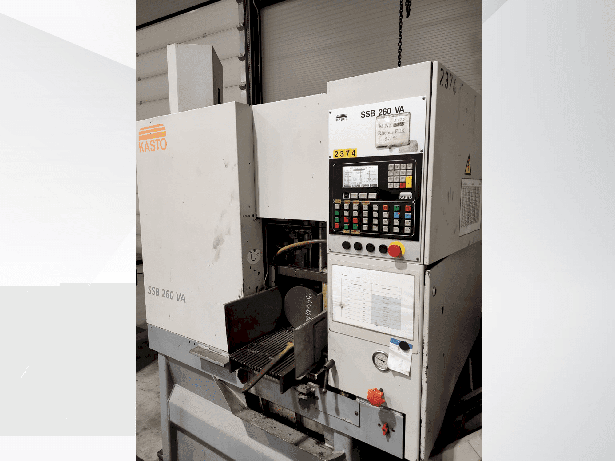 Вид станка KASTO SSB 260 VA  спереди