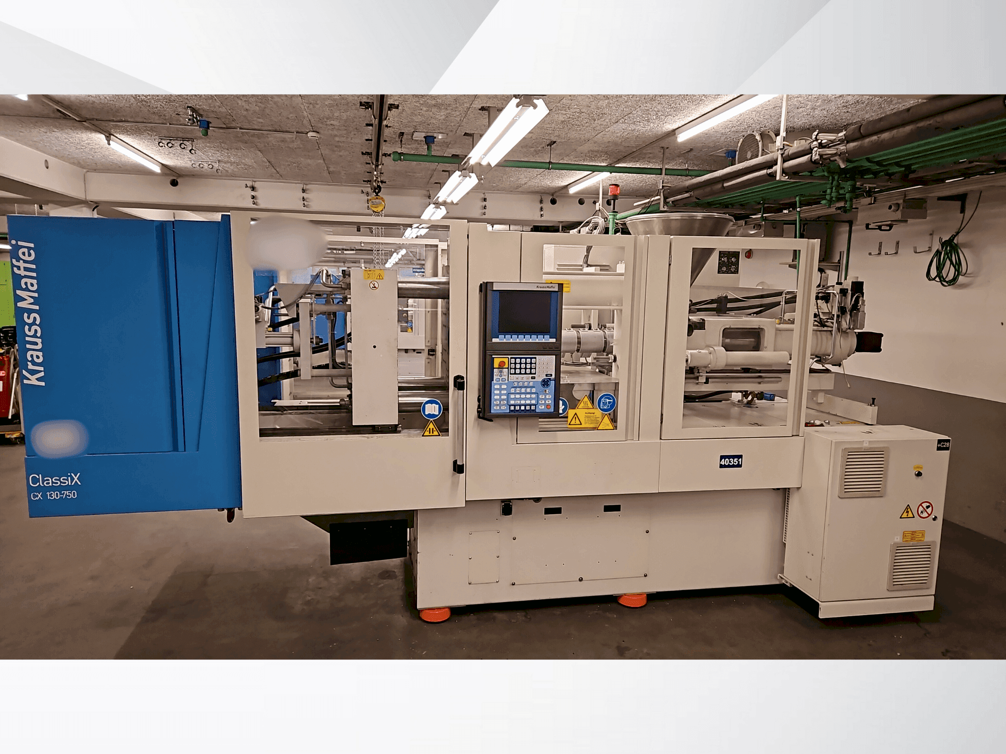 Вид станка Krauss Maffei 130-750 CX  спереди