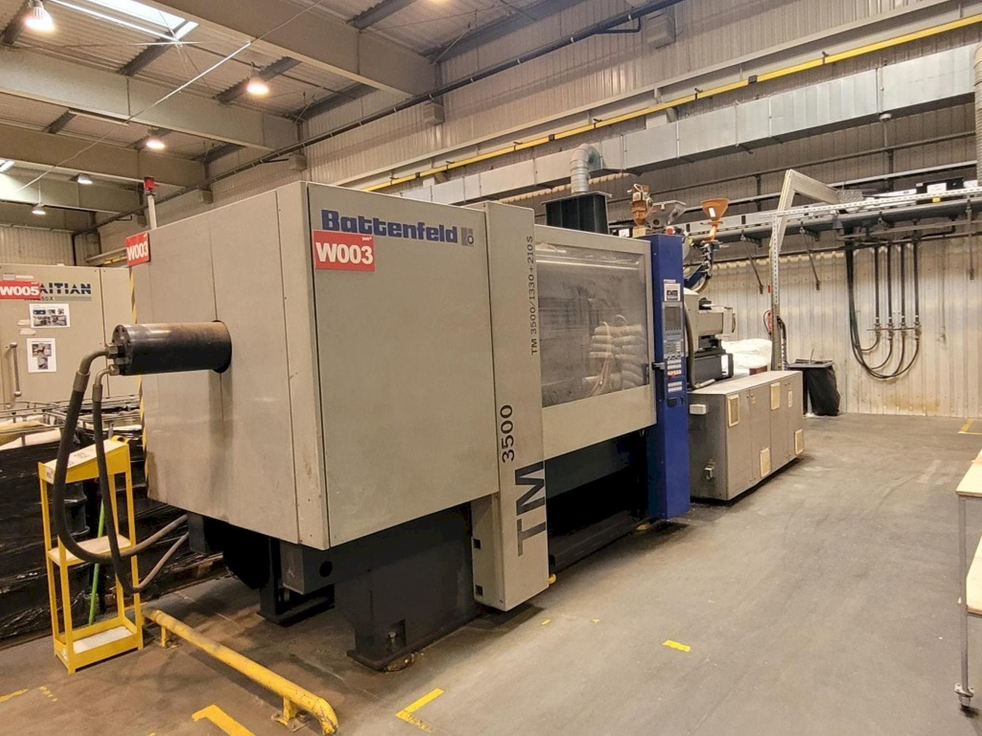 Вид станка Battenfeld TM 3500/1330+210S спереди