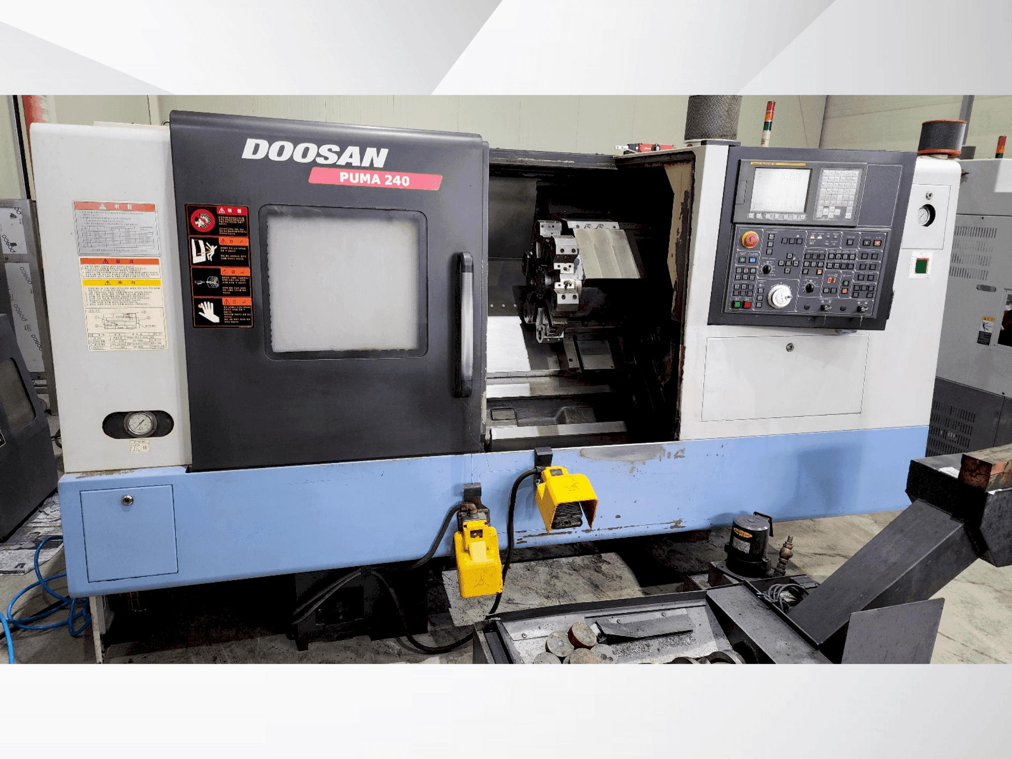 Вид станка DOOSAN PUMA 240B  спереди