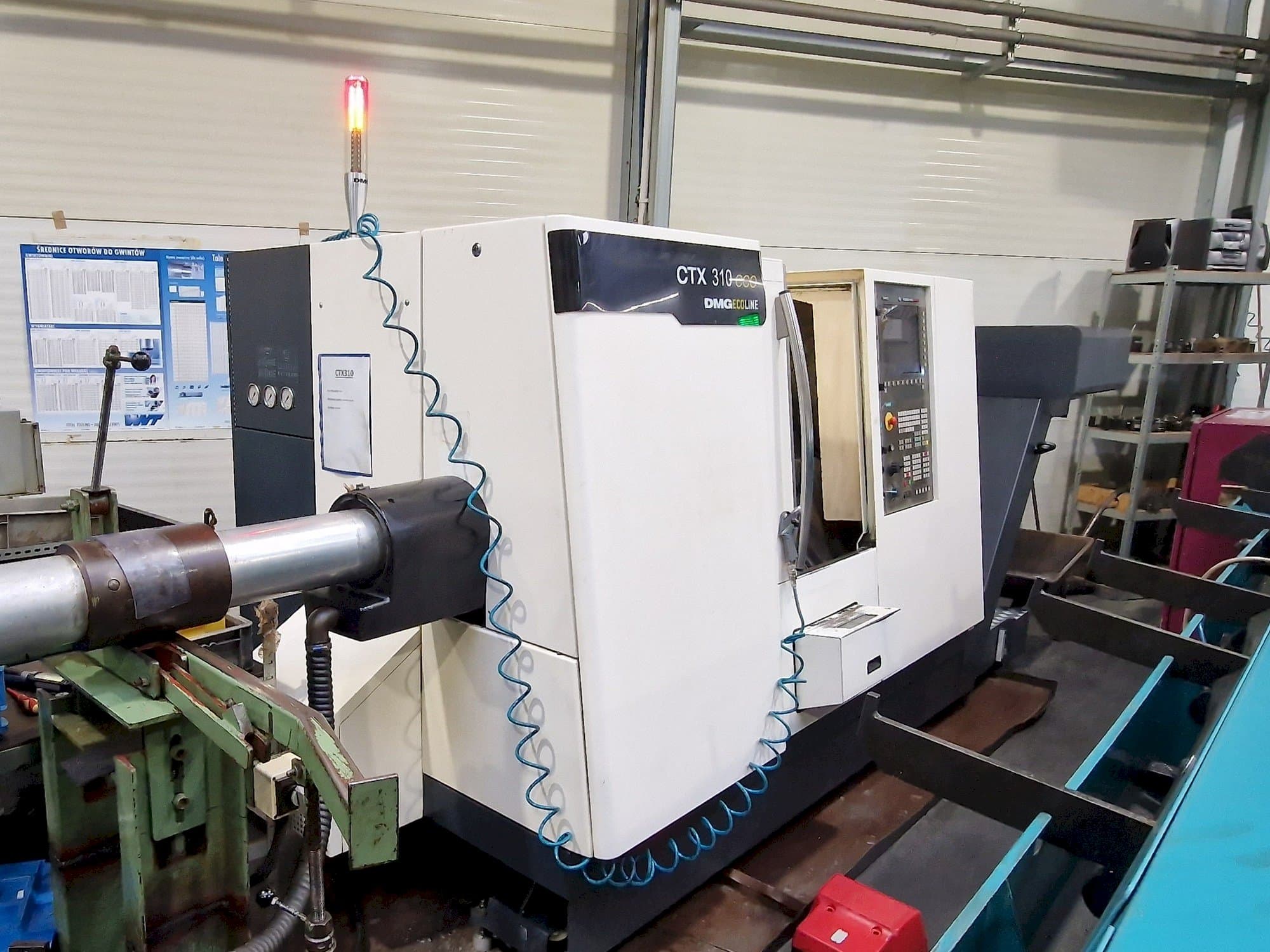 Вид станка с DMG CTX 310 ecoline правой стороны