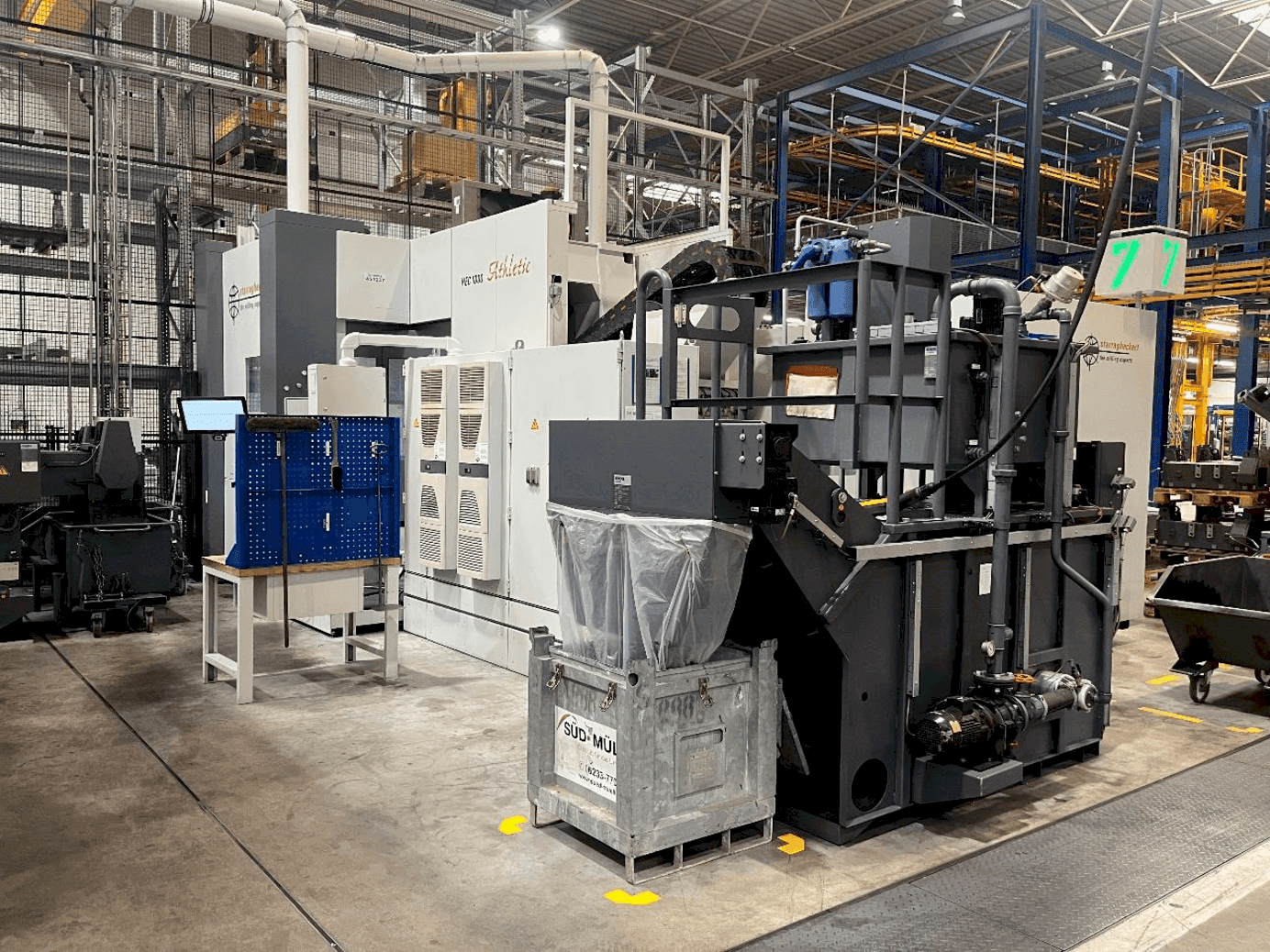 Вид станка с Heckert HEC 1000 правой строны