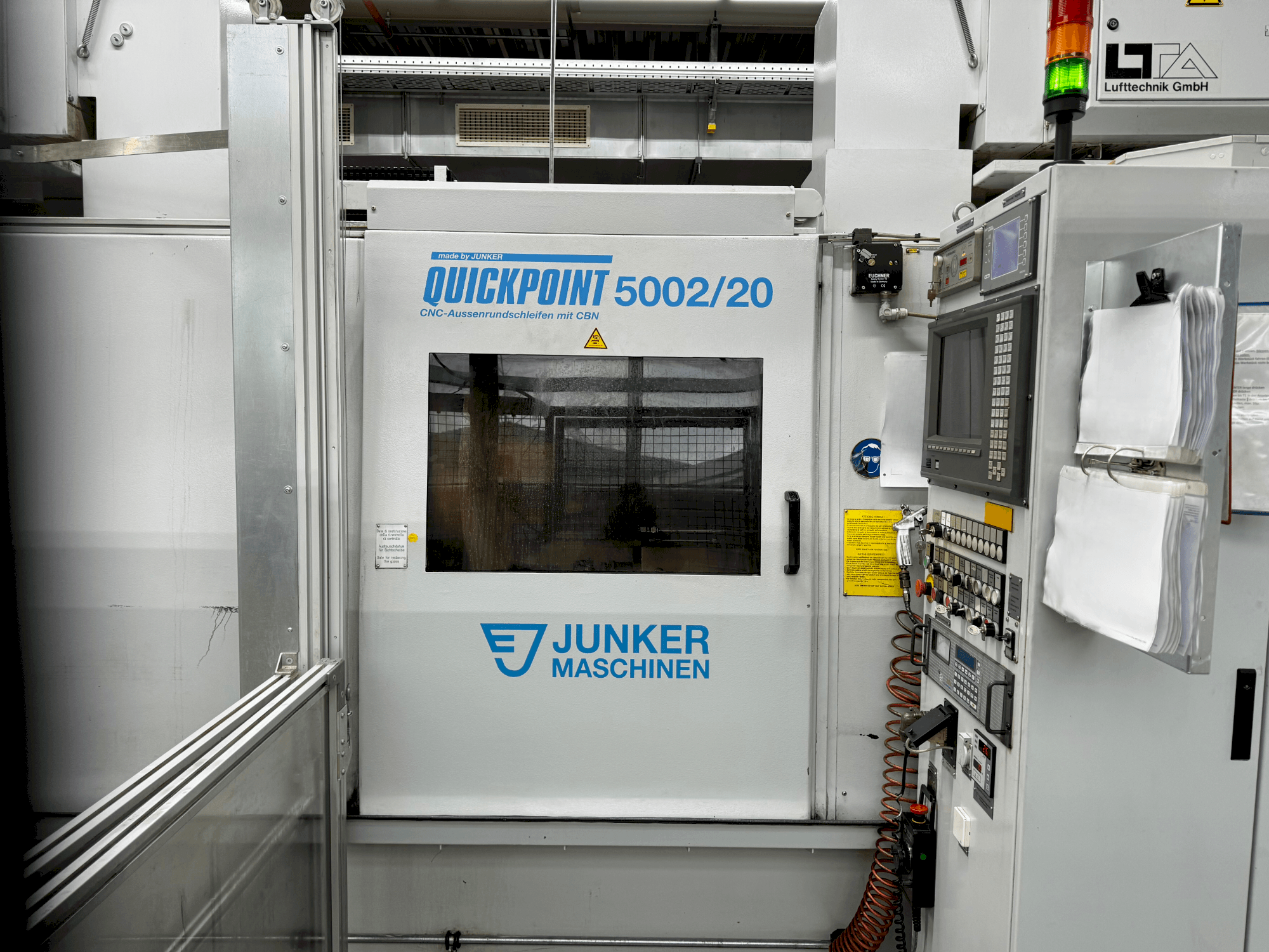 Вид станка JUNKER Quickpoint 5002/20  спереди