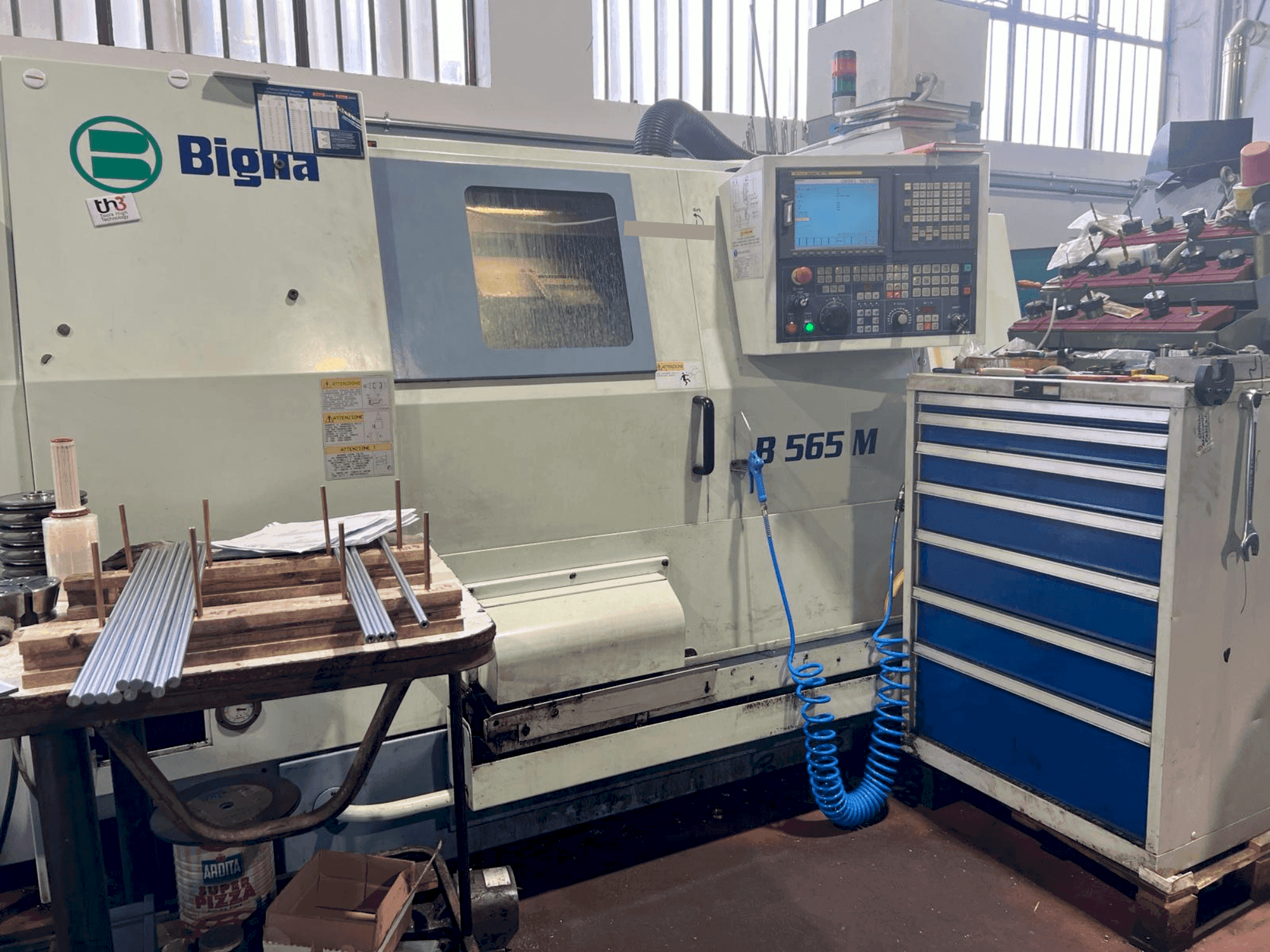 Вид станка Biglia B565M спереди