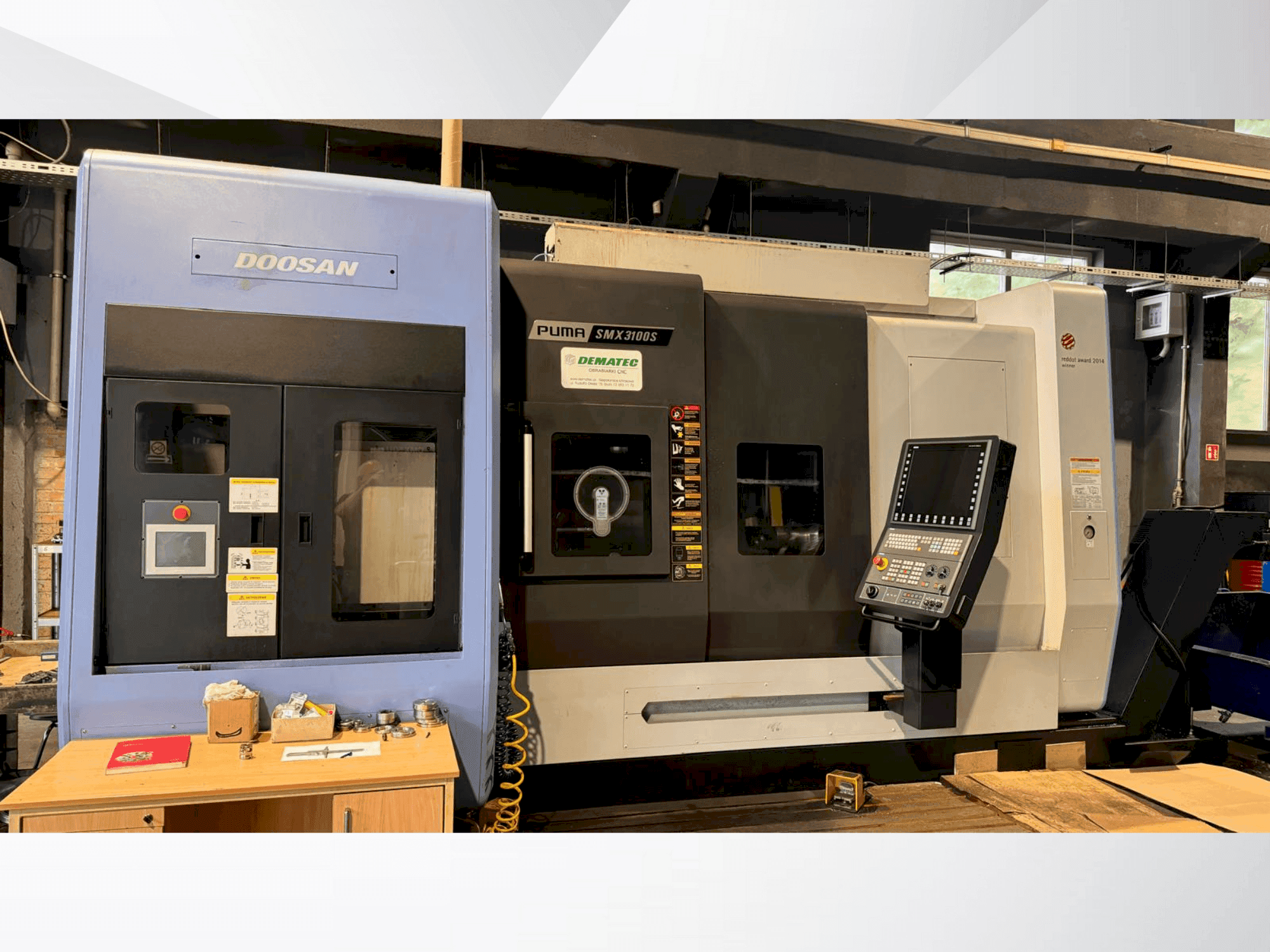 Вид станка DOOSAN PUMA SMX 3100 S спереди