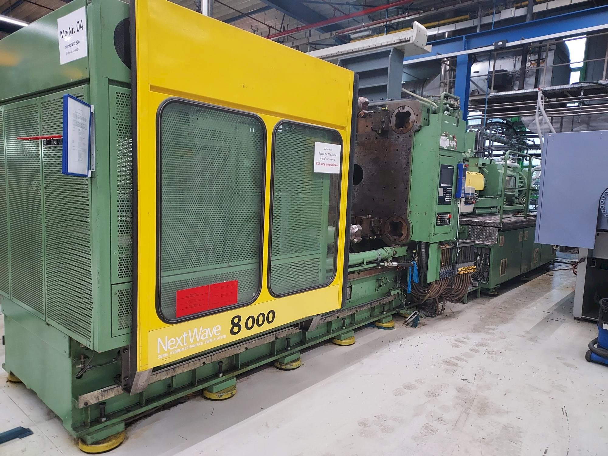 Вид  станка с Hemscheidt 800  правой стороны