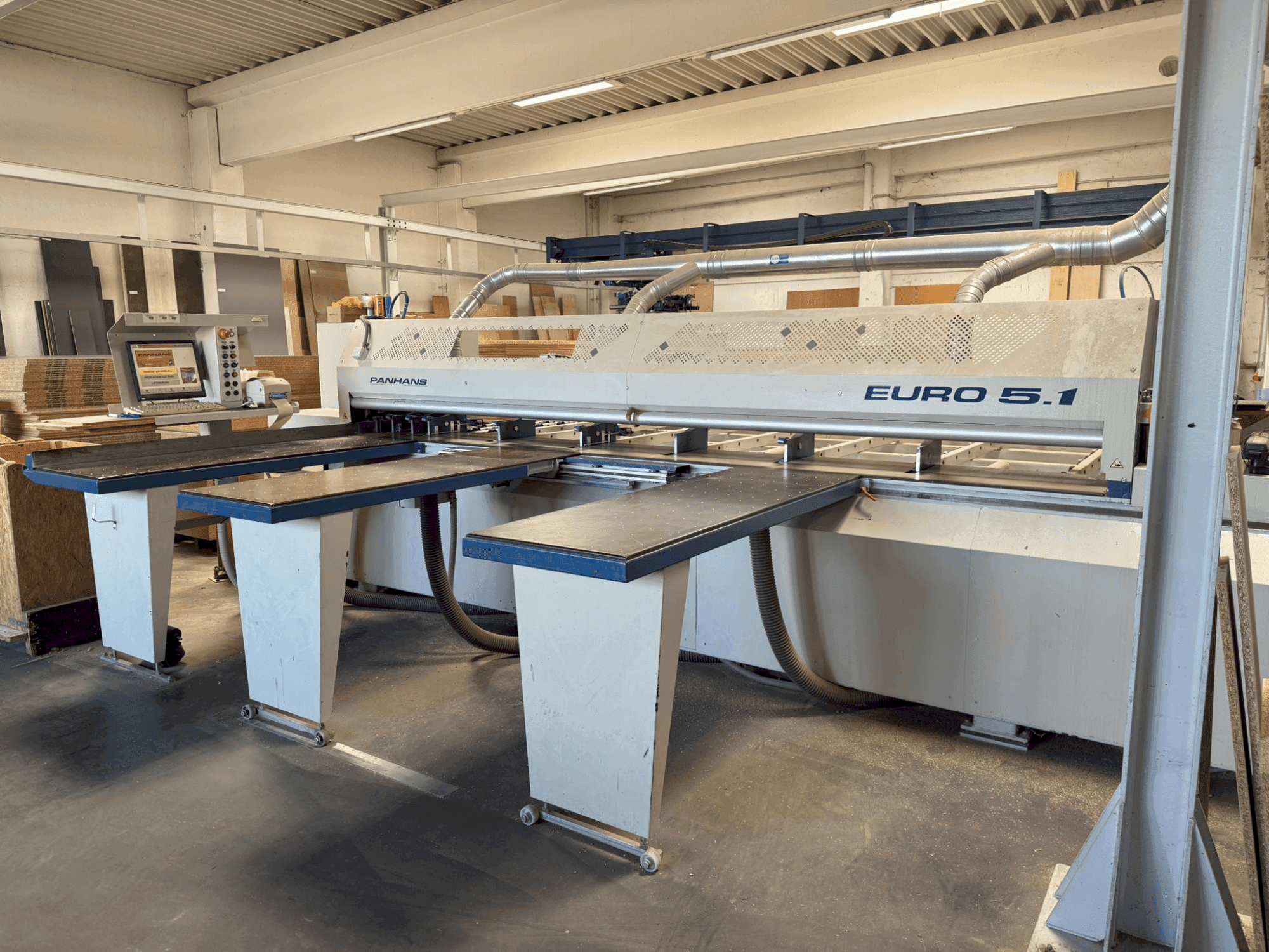 Вид станка PANHANS Euro 5.1 + MLB 100 спереди
