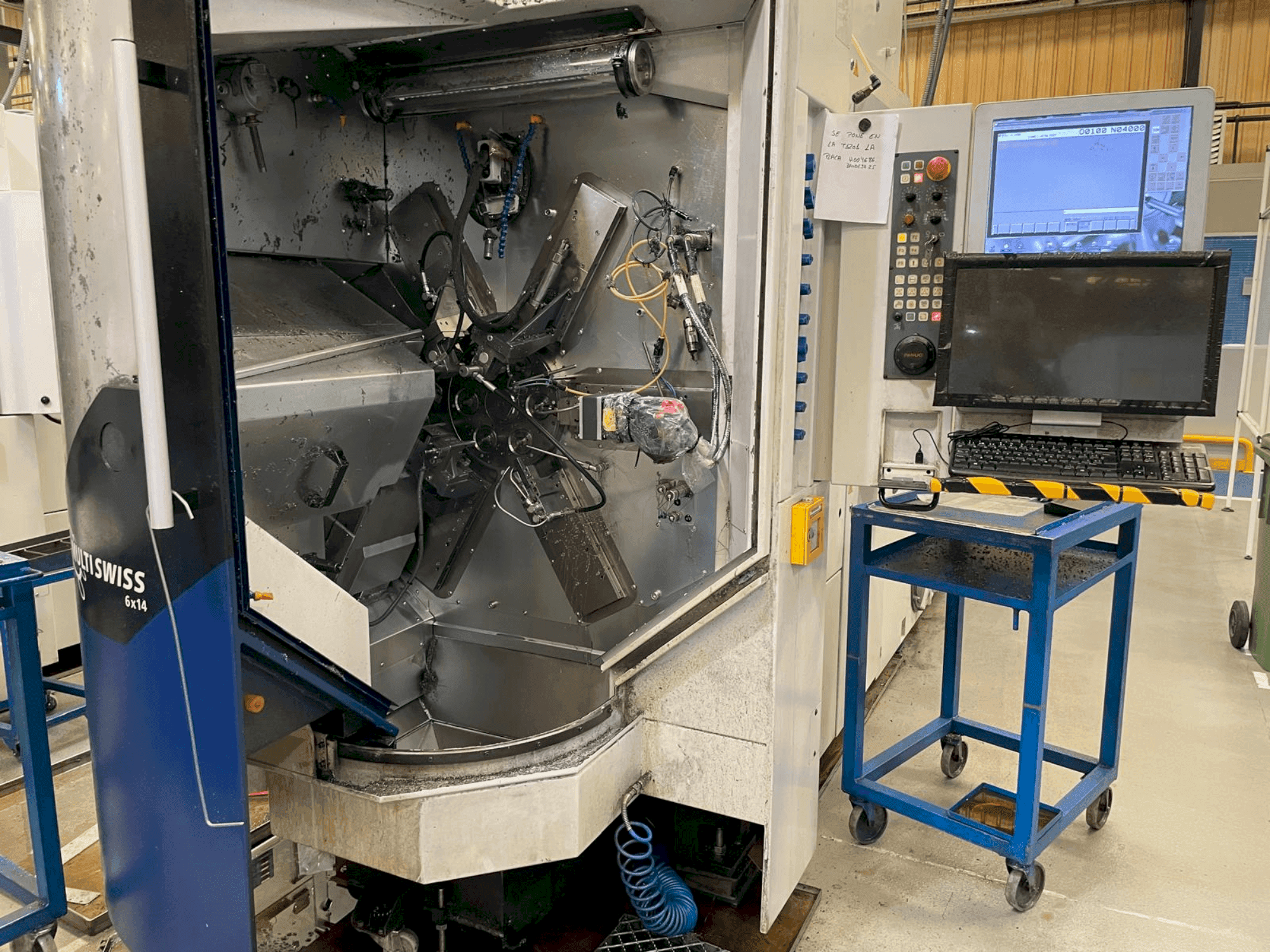 Вид станка TORNOS MultiSwiss 6x14 спереди