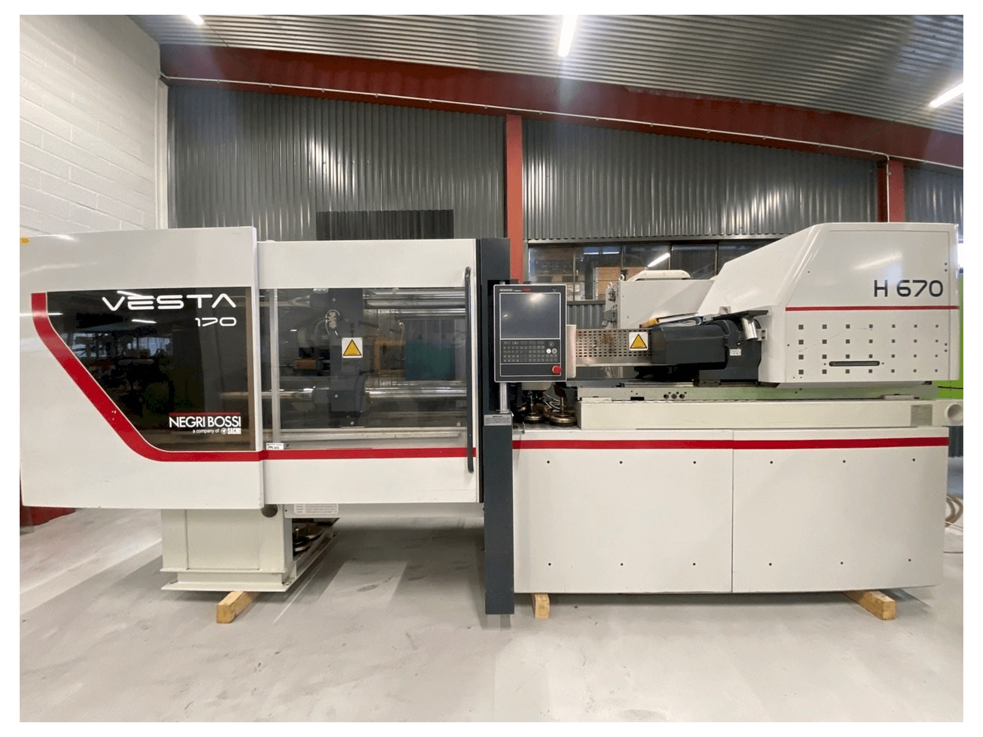 Вид станка Negri Bossi VE170, M151 спереди