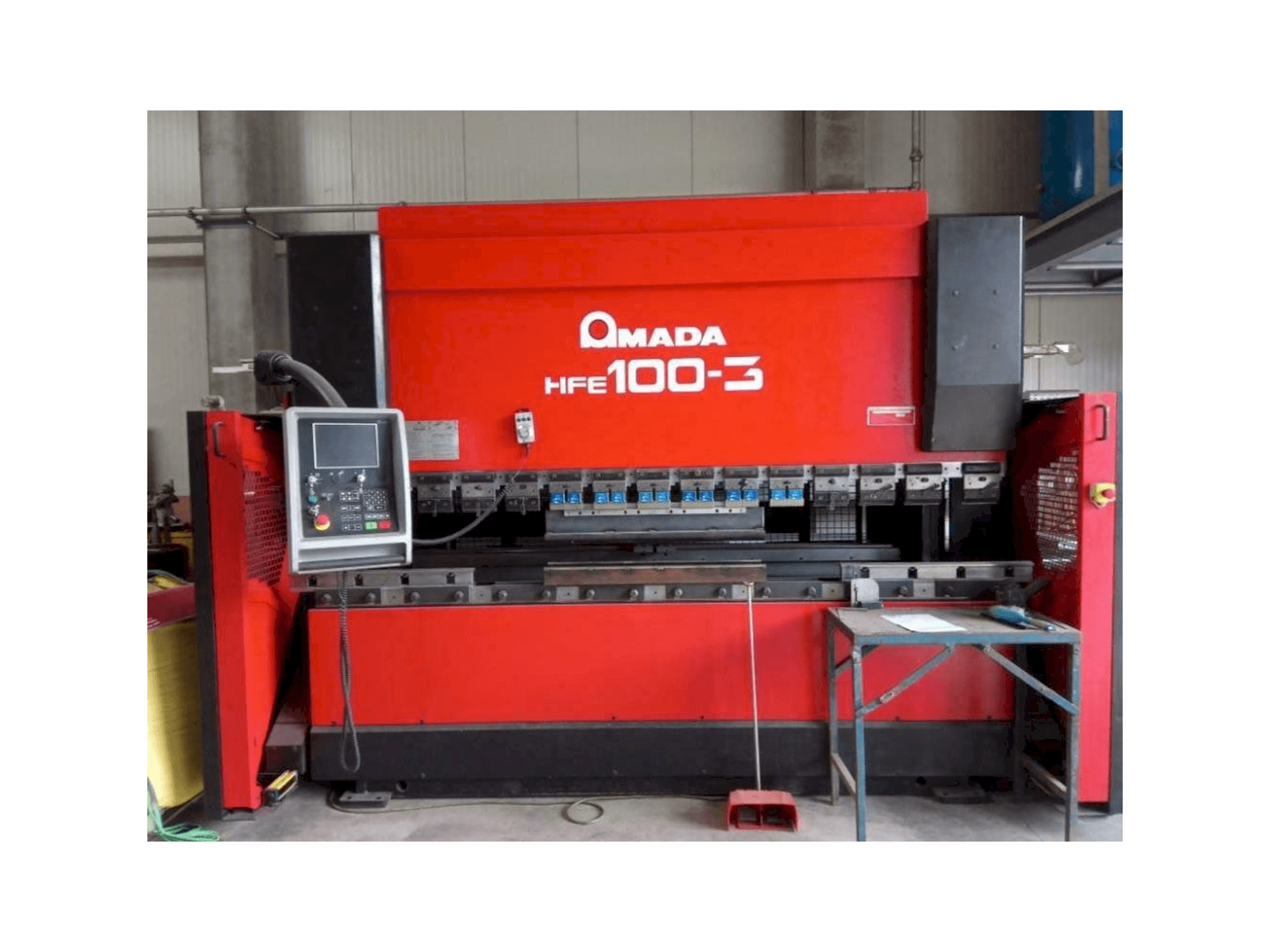 Front view of AMADA HFE 100-3 machine