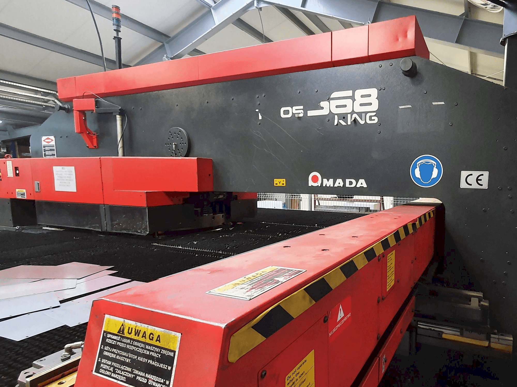 Front view of AMADA VIPROS 368 KING machine