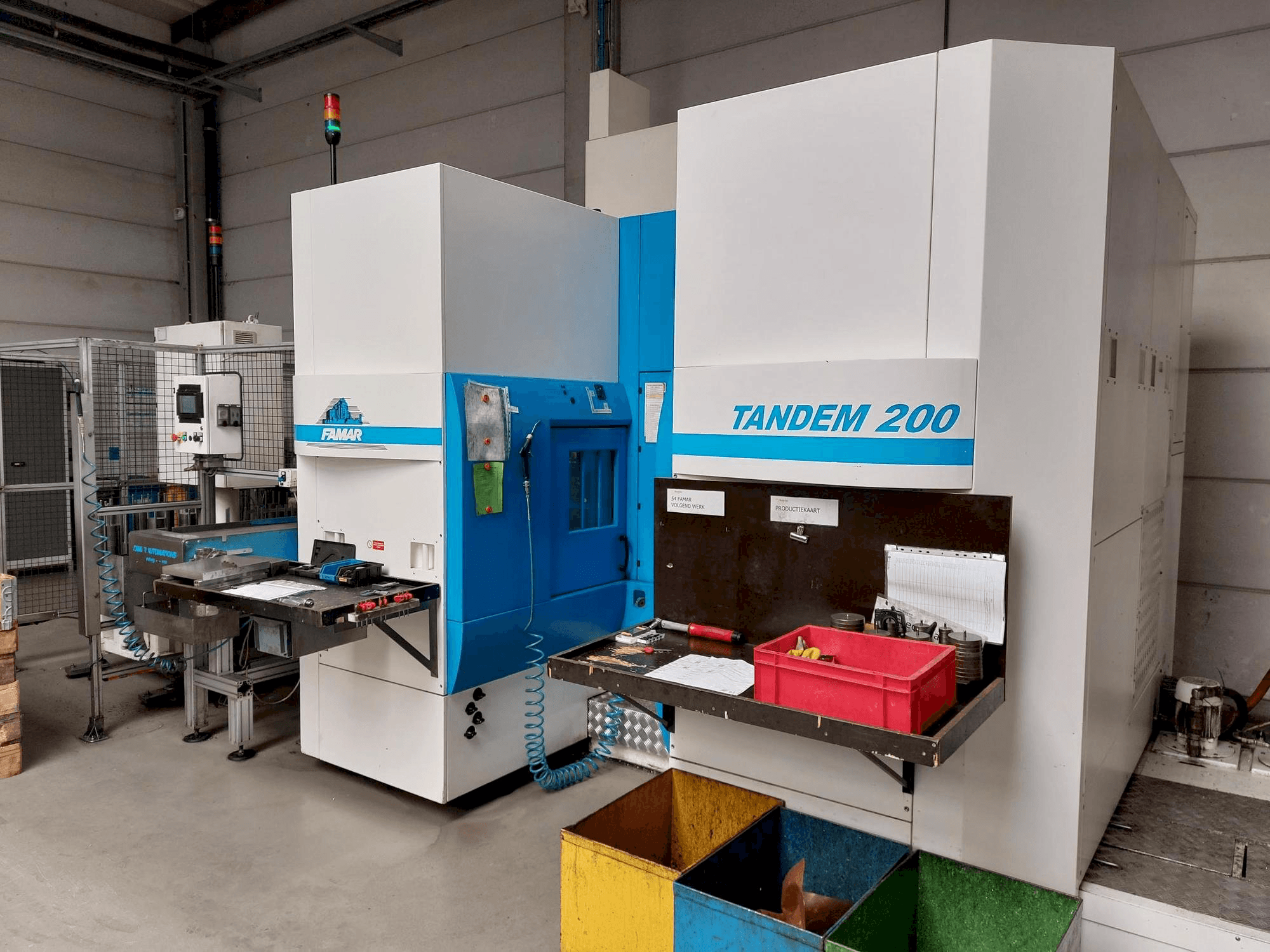 Вид станка Famar Tandem 200 спереди