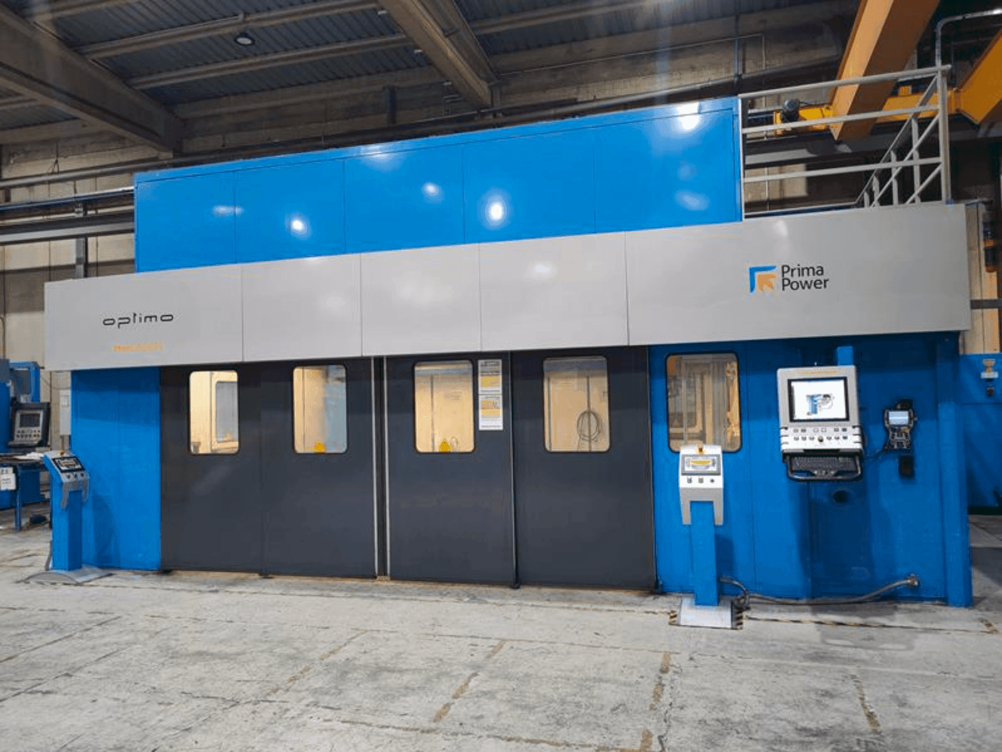 Вид станка Prima Power Optimo TheLASER спереди