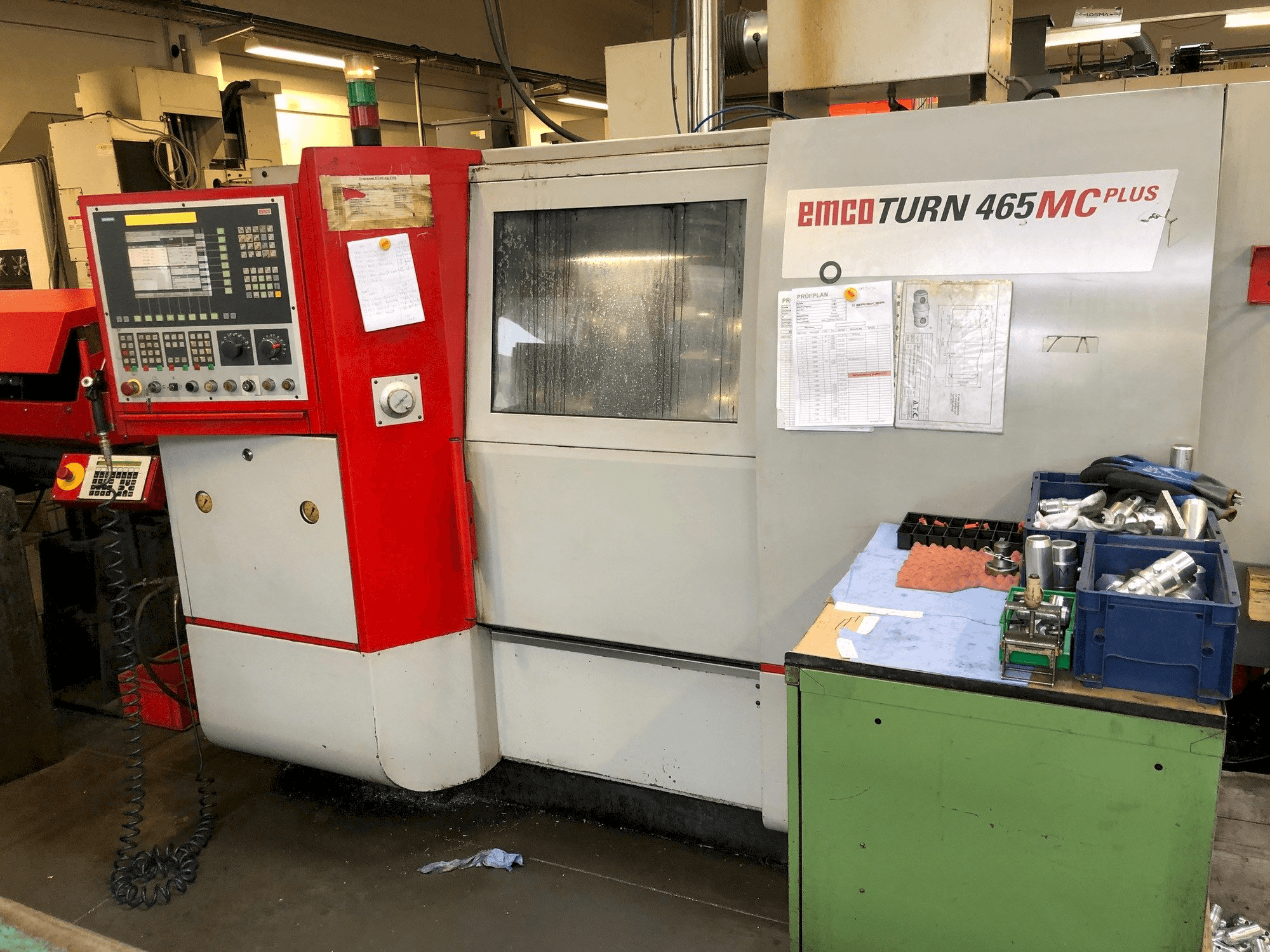 Front view of EMCO ET465 MCplus TCM machine