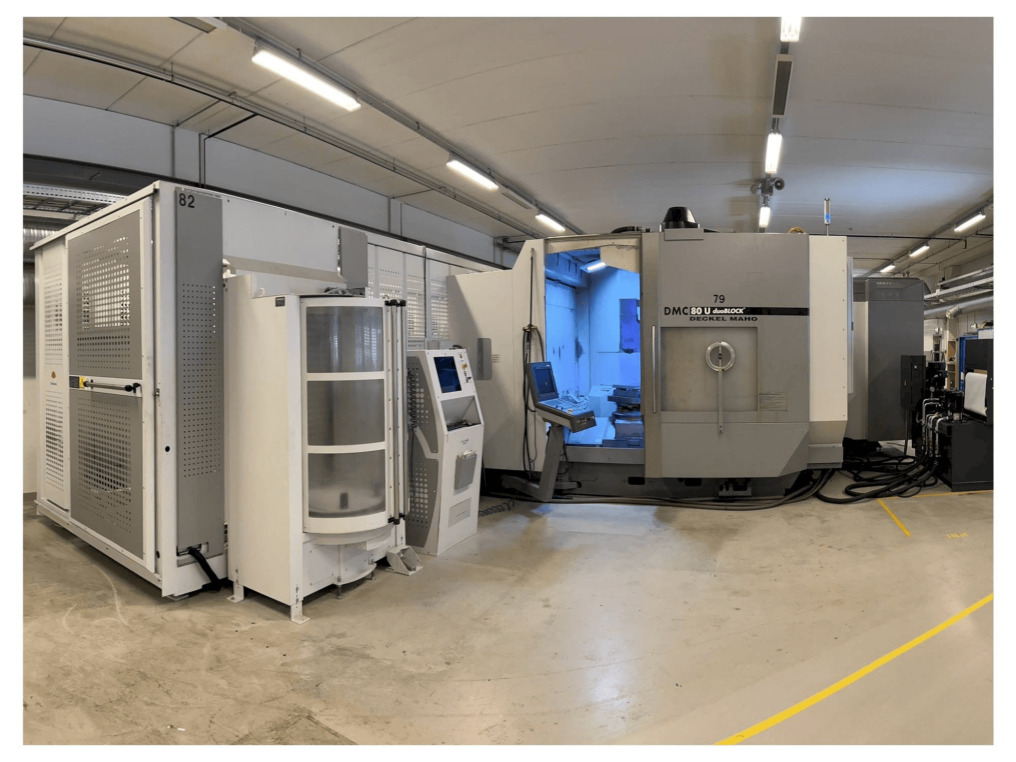 Вид станка DMG DMC 80 U duoBLOCK спереди