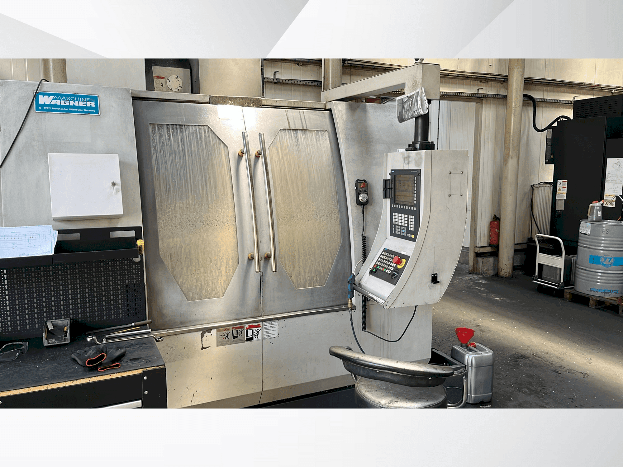 Вид станка WAGNER VMC 1100 спереди