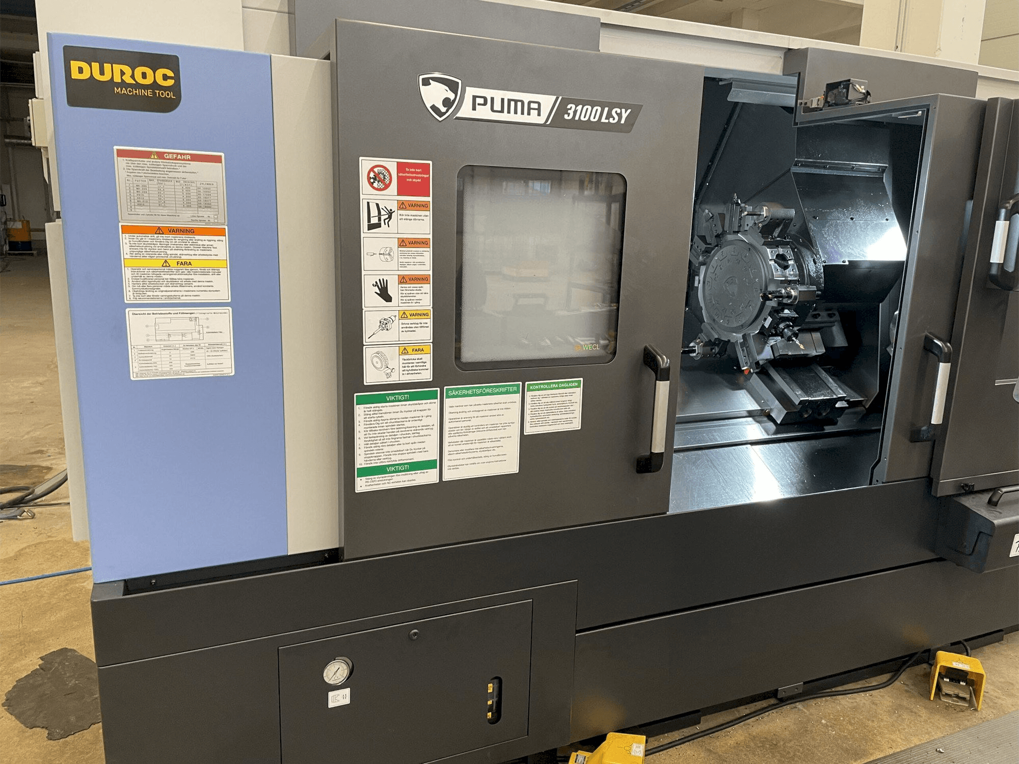 Вид станка Doosan Puma спереди