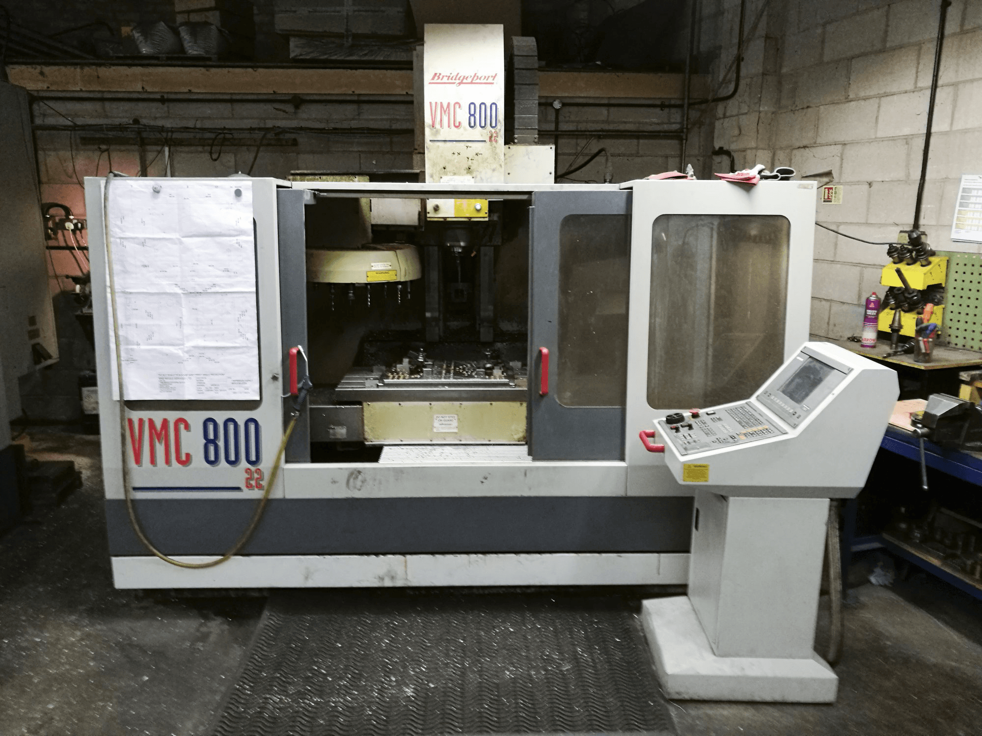 Front view for Bridgeport VMC 800.22 machine
