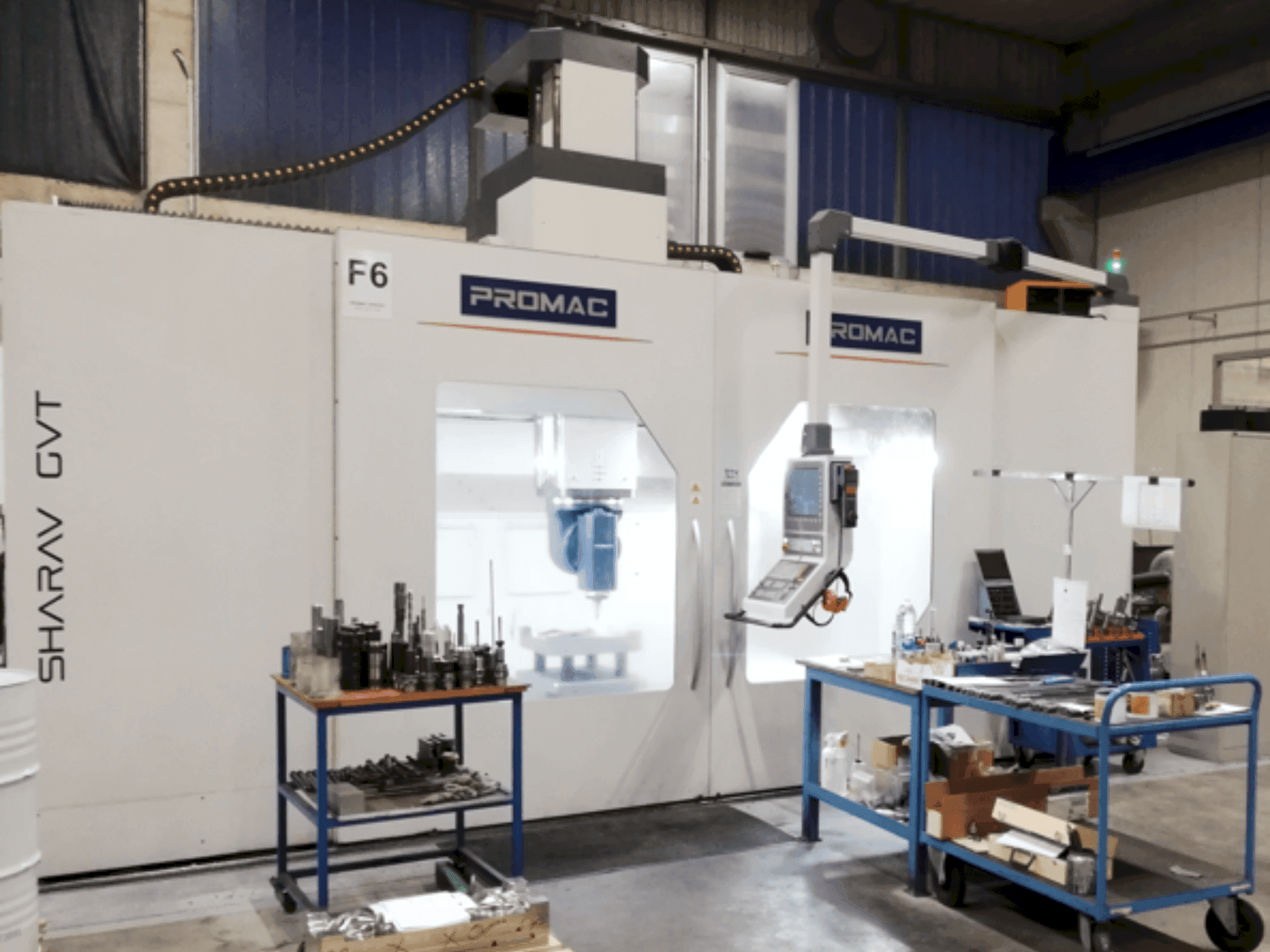 Вид станка PROMAC SHARAV GTV 3.5 спереди