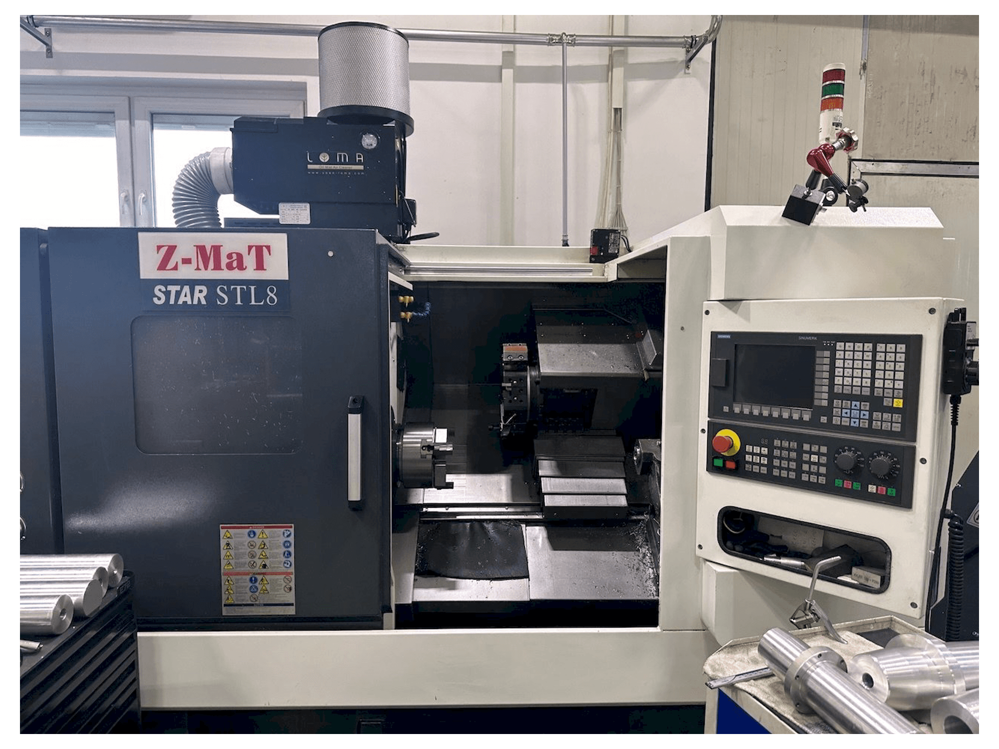 Вид станка Z-MAT STAR STL 8 спереди