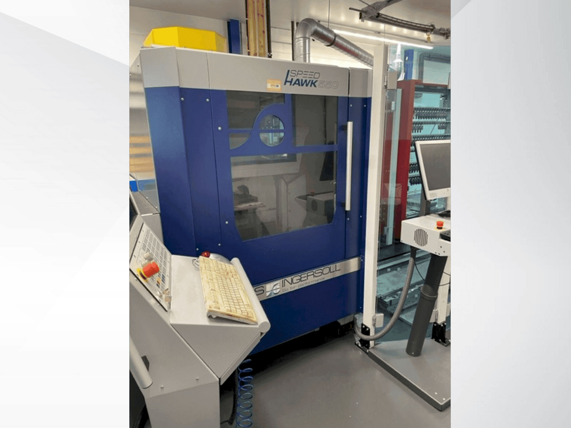 Вид станка OPS INGERSOLL SPEED HAWK 550 спереди