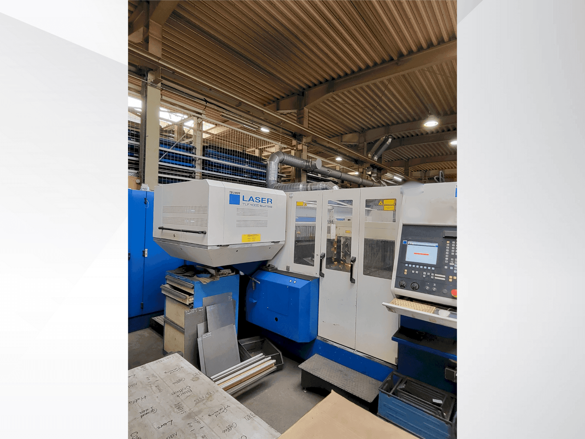 Вид станка TRUMPF Trumatic L3030 4KW (CO2) спереди