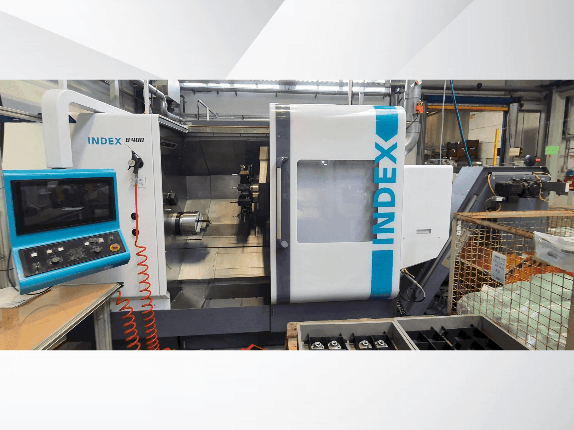 Вид станка Index B400 спереди