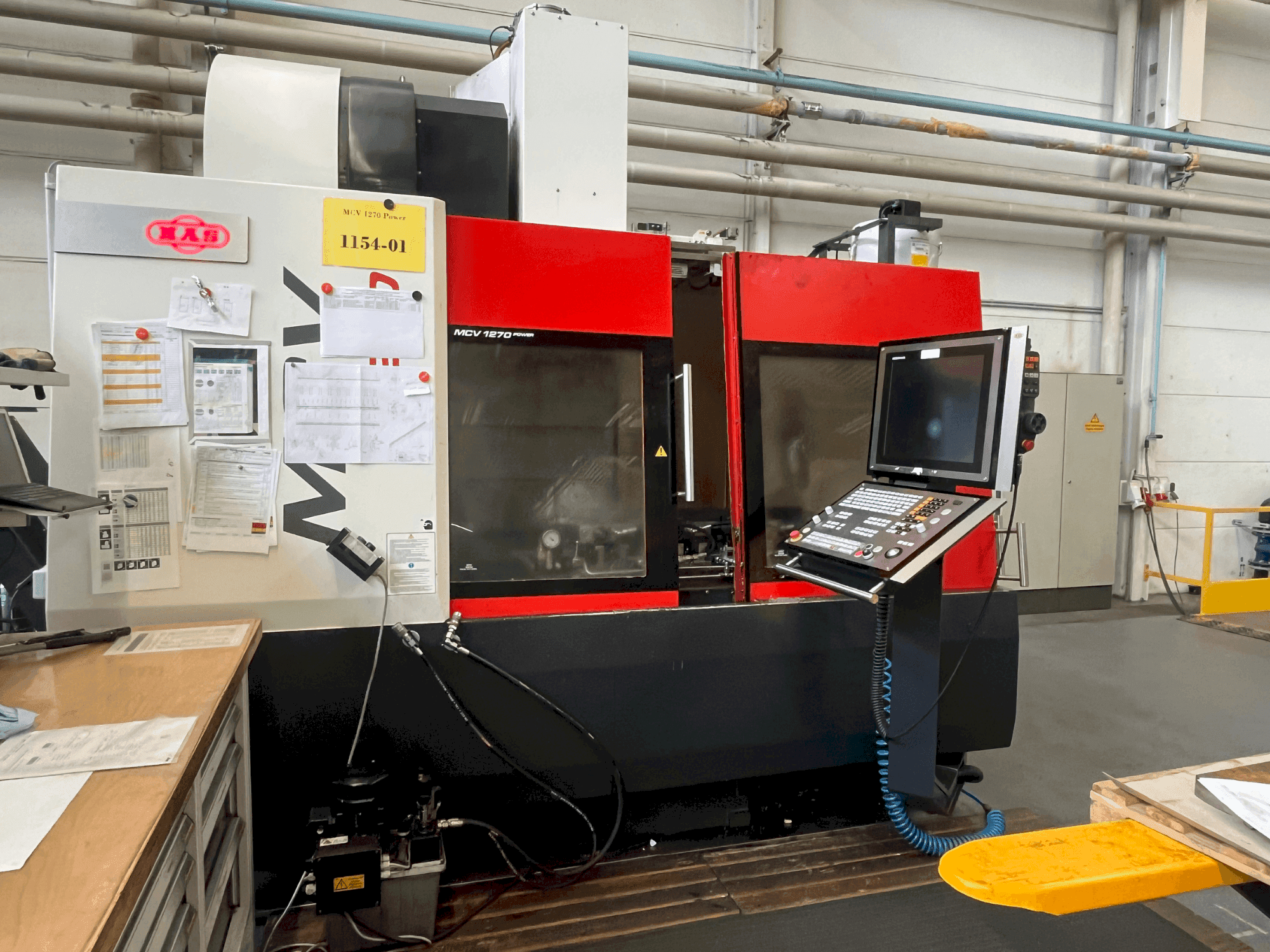 Вид станка MAS MCV 1270 Power спереди