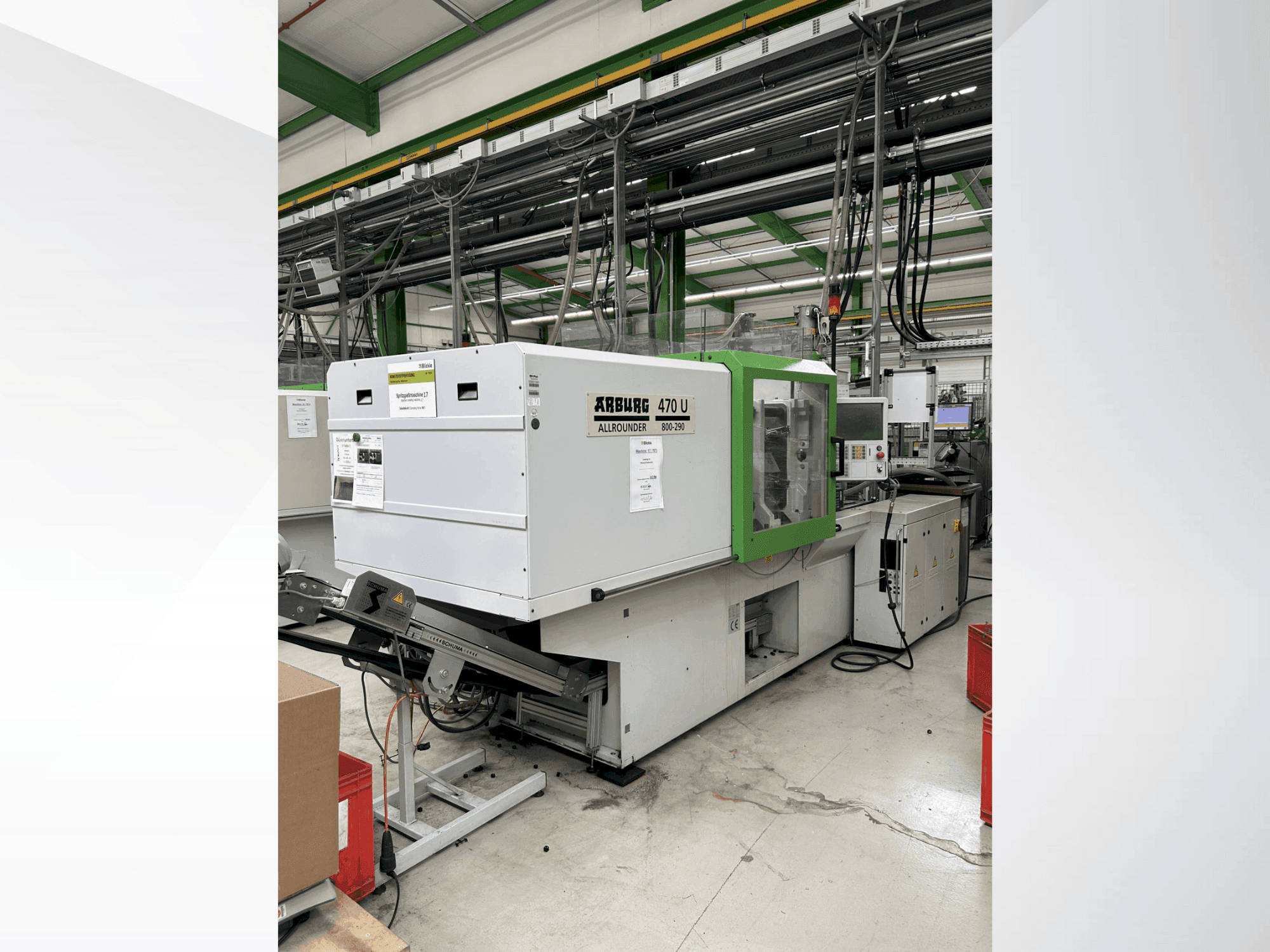 Вид станка Arburg 470 U / 800-290 спереди