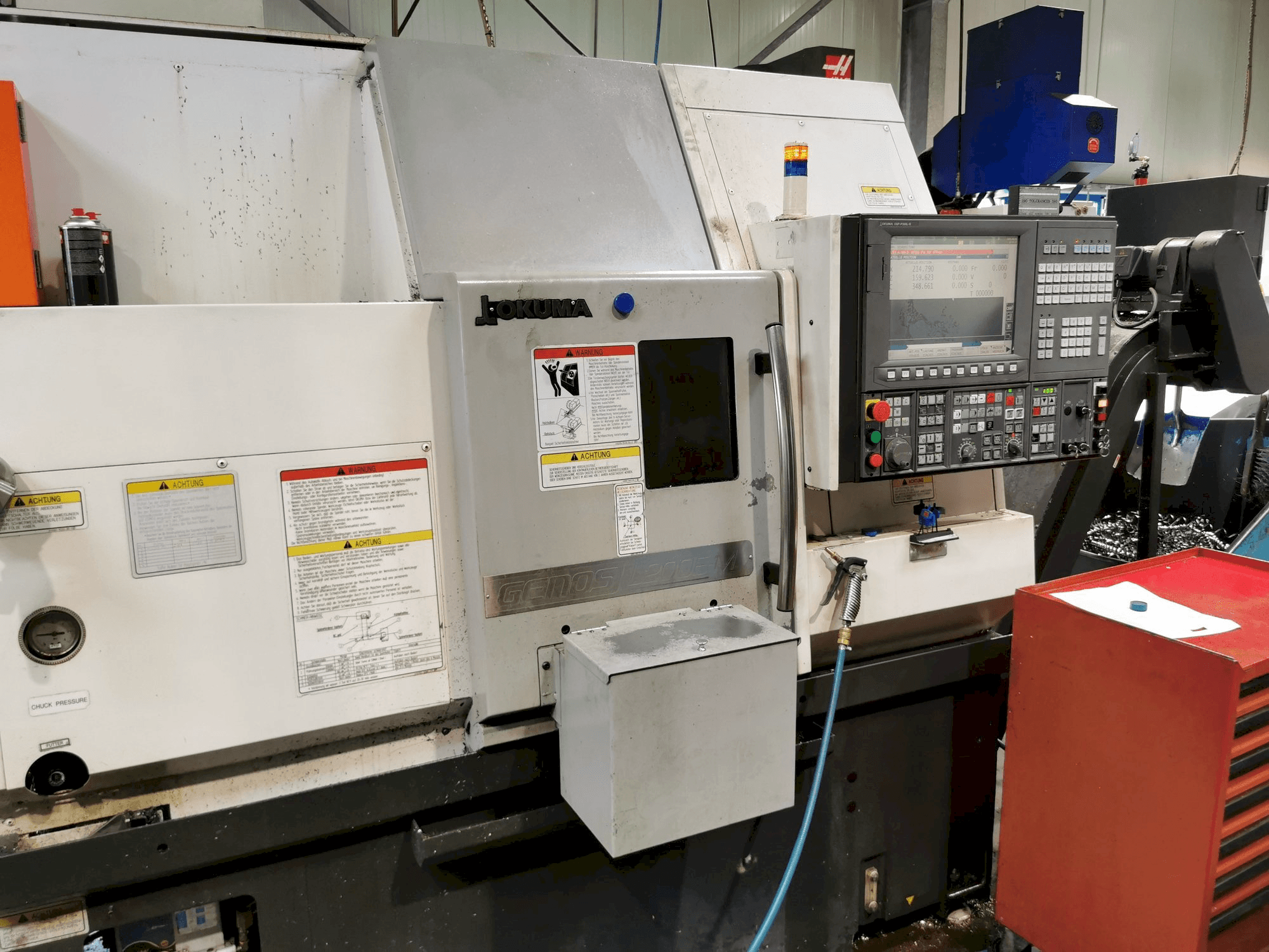 Вид станка Okuma GENOS L200E-MY спереди