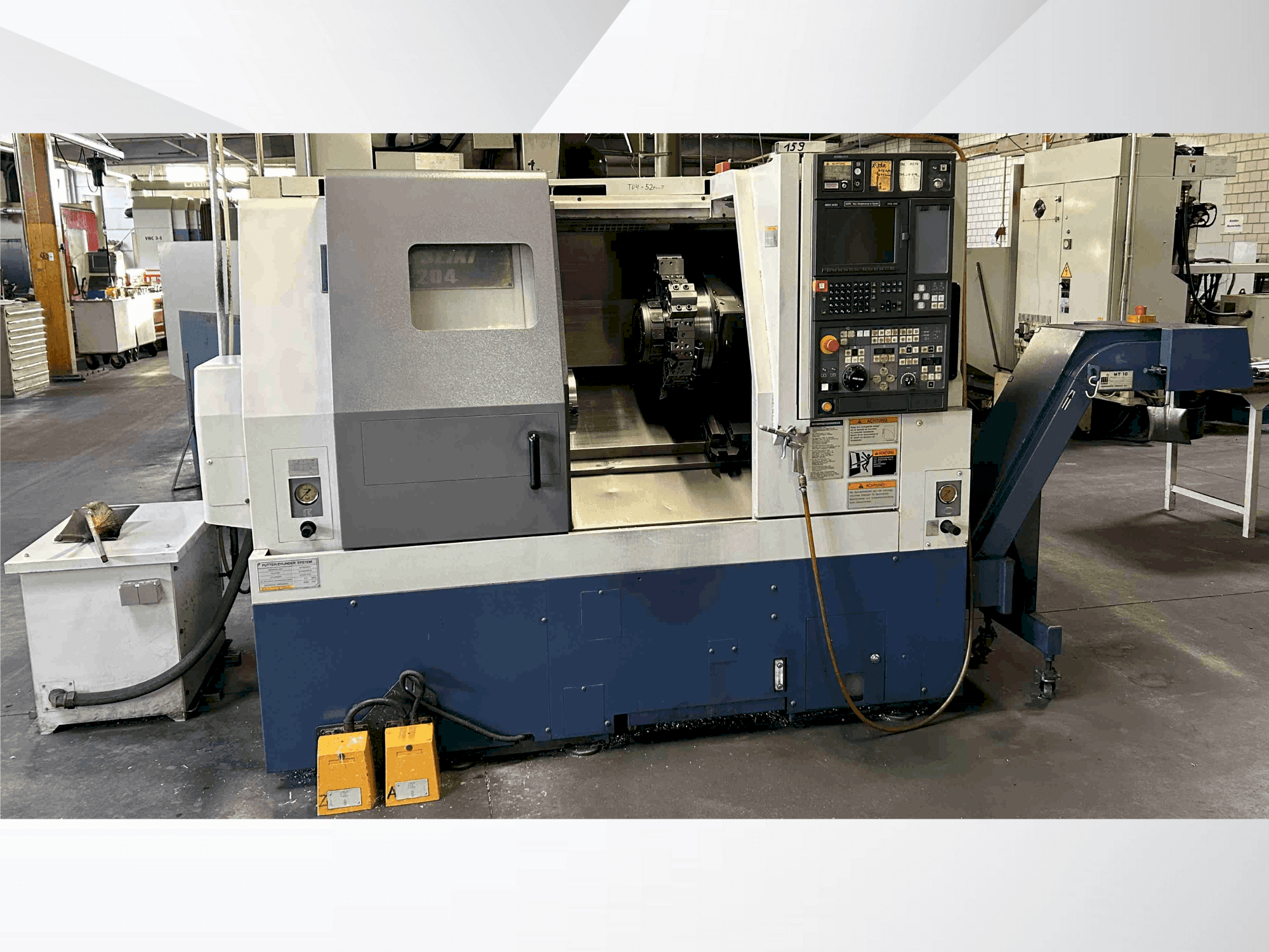 Вид станка MORI SEIKI SL-204 MC спереди