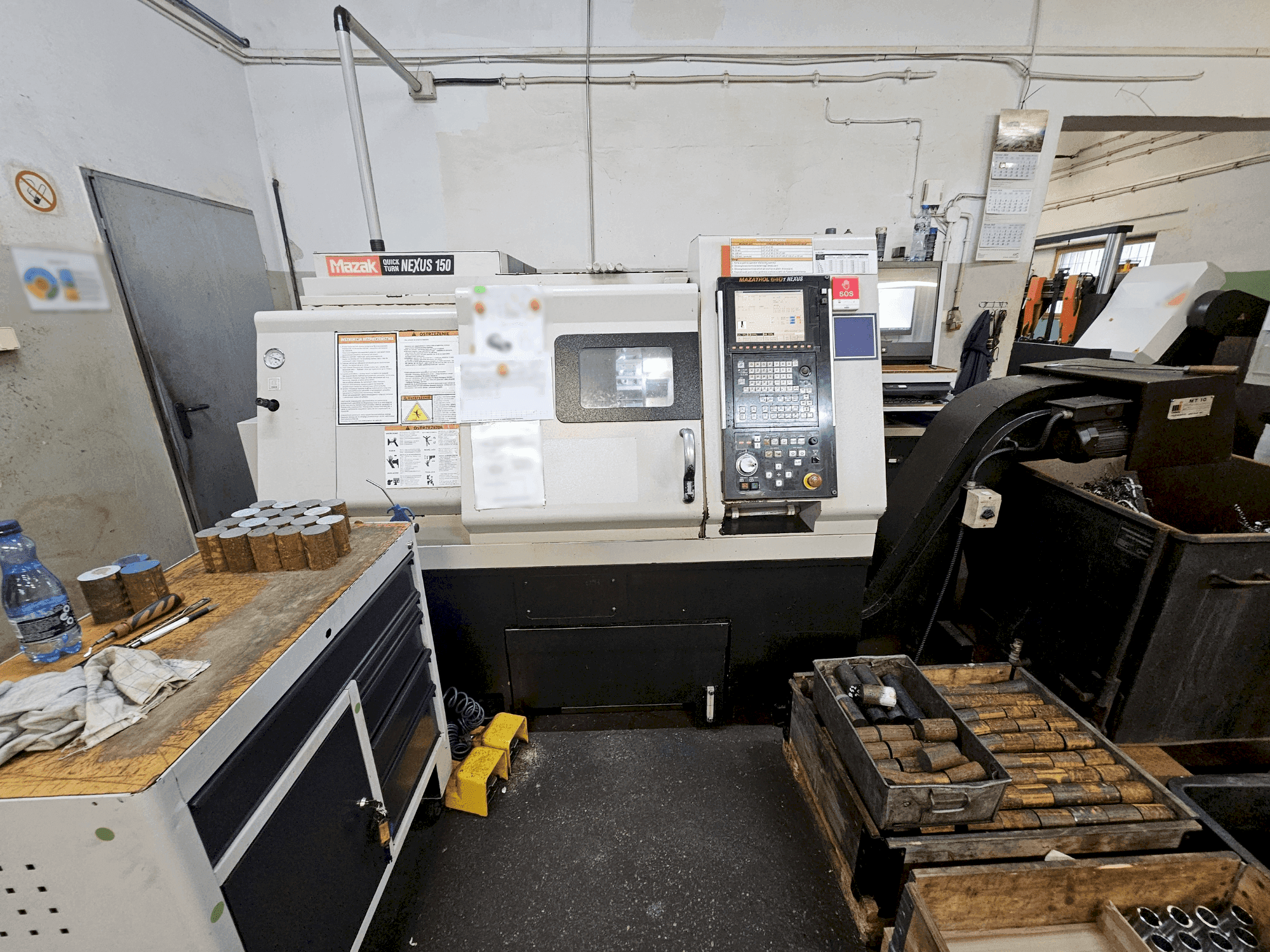 Вид станка Mazak QTN-150/500 спереди