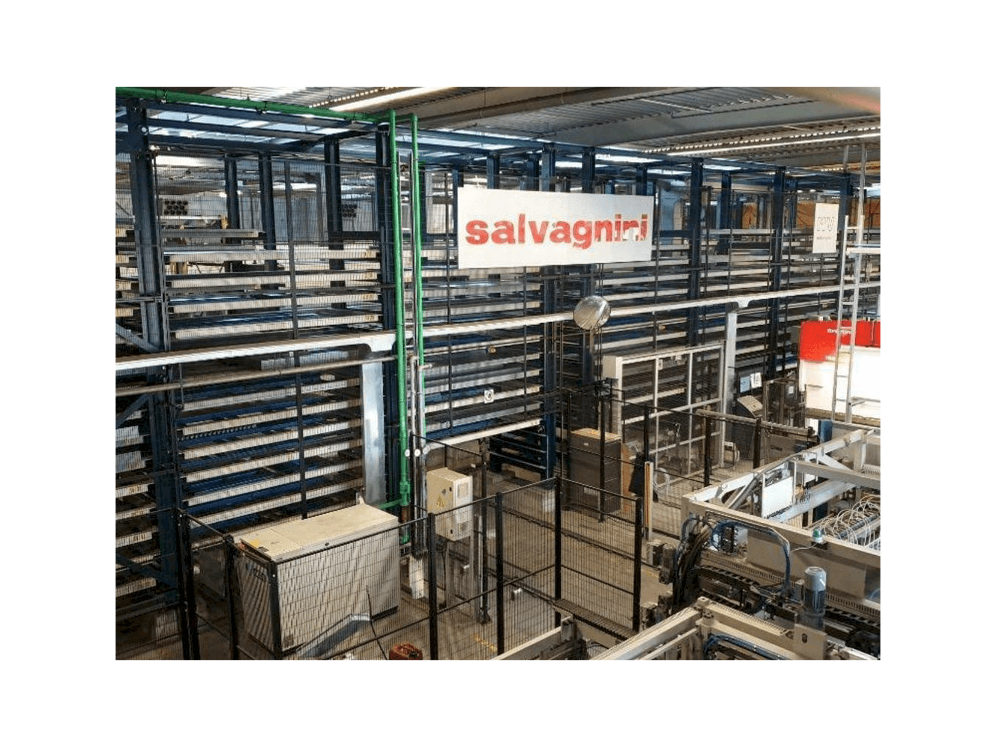 Вид станка Salvagnini S4 and P4 and MV installation спереди