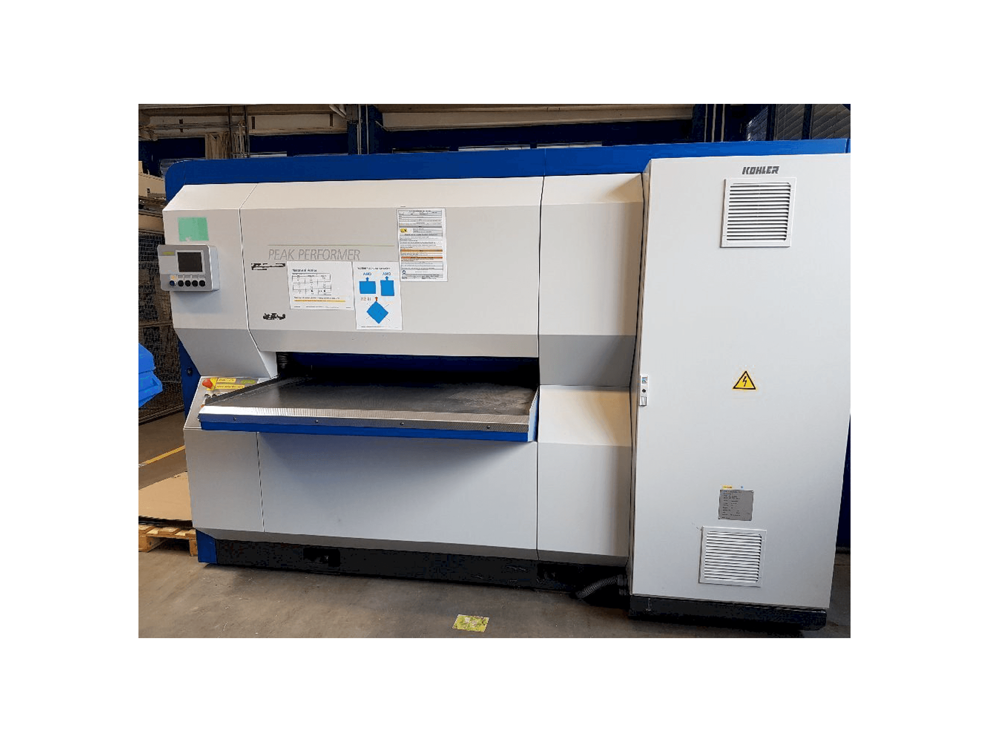 Вид станка KOHLER PEAK PERFORMER PG 40.1250/21 спереди