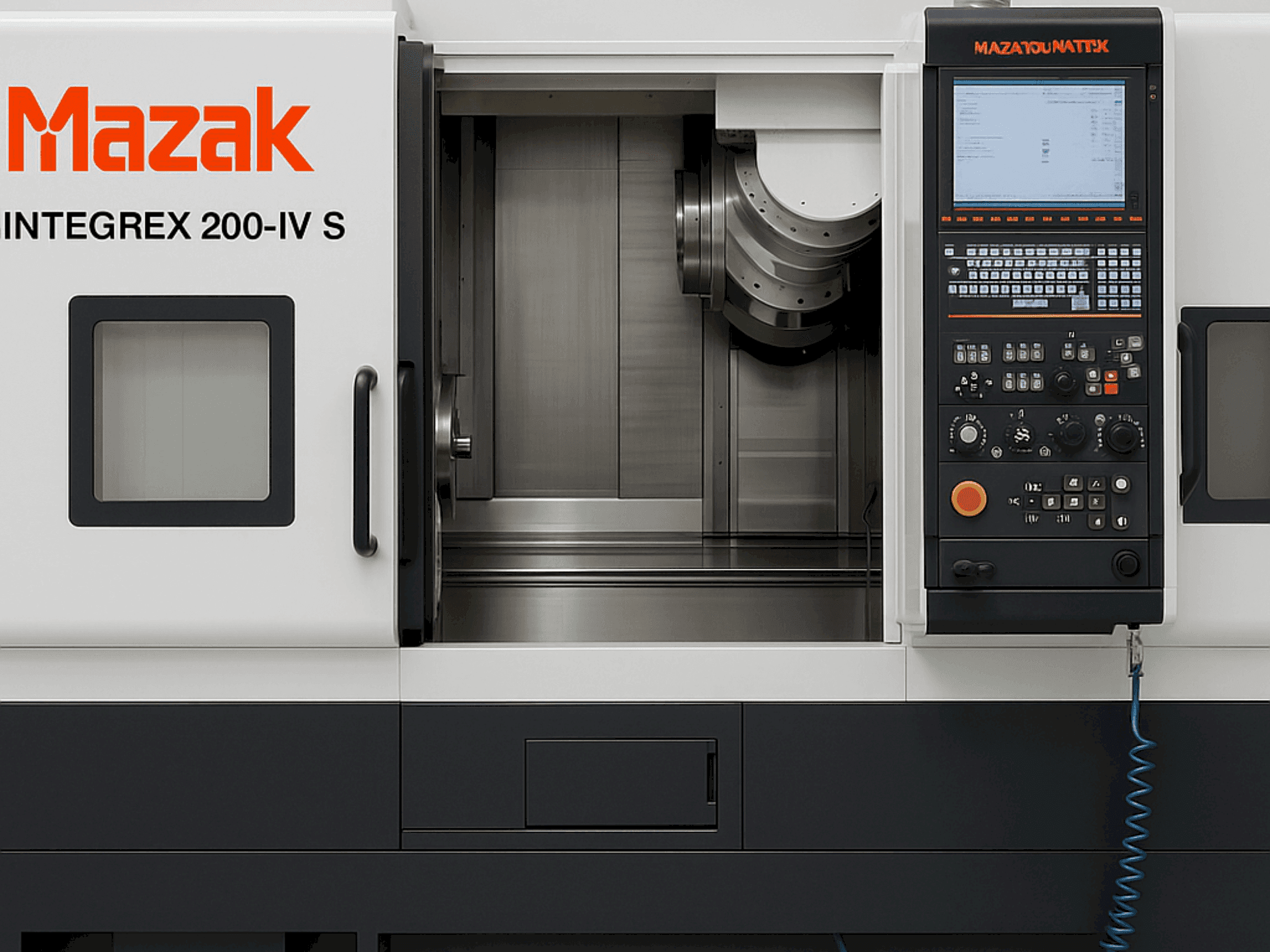 Вид станка Mazak Integer 200-IV S x 1000 спереди