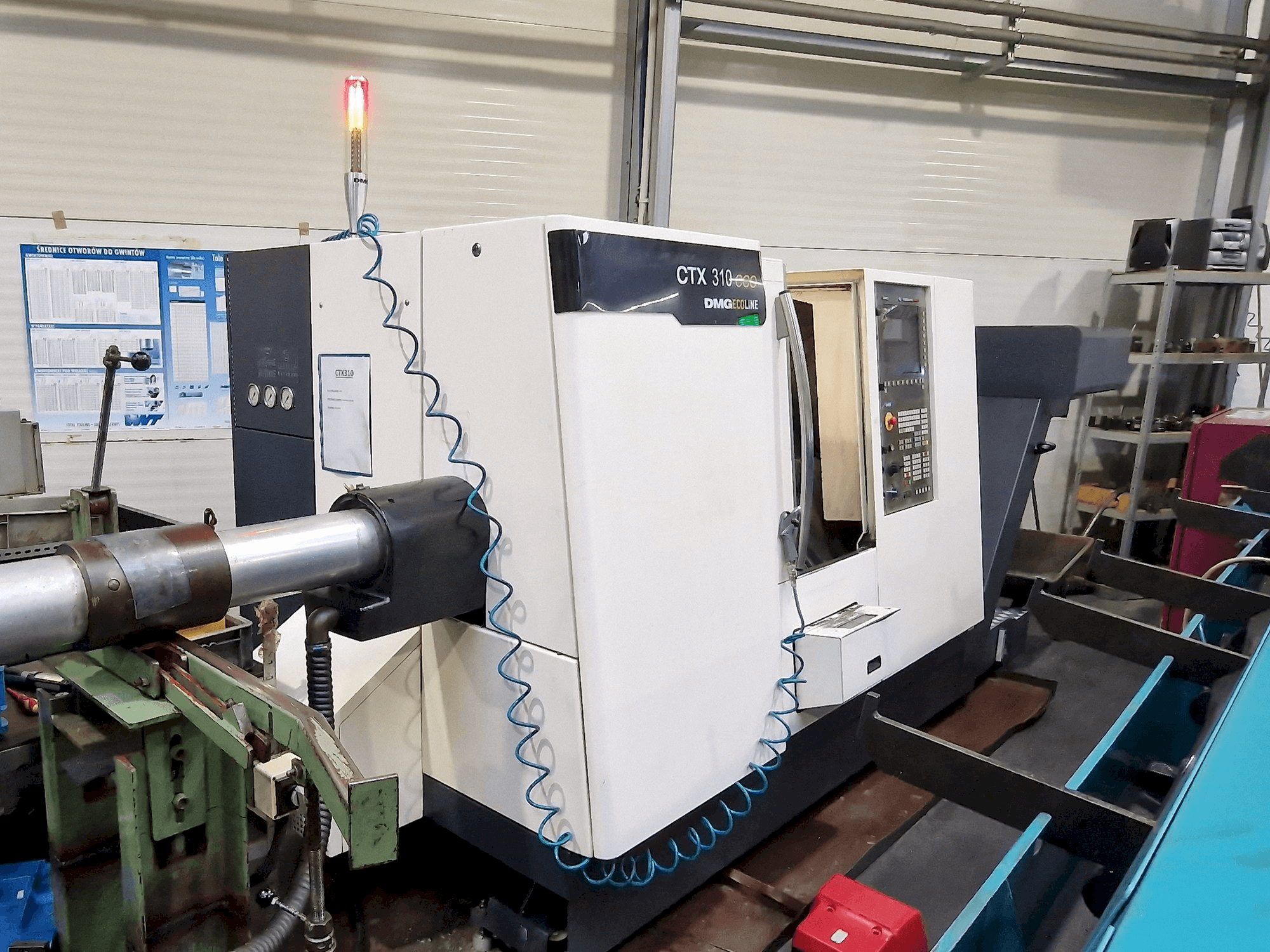 Вид станка с DMG CTX 310 ecoline правой стороны