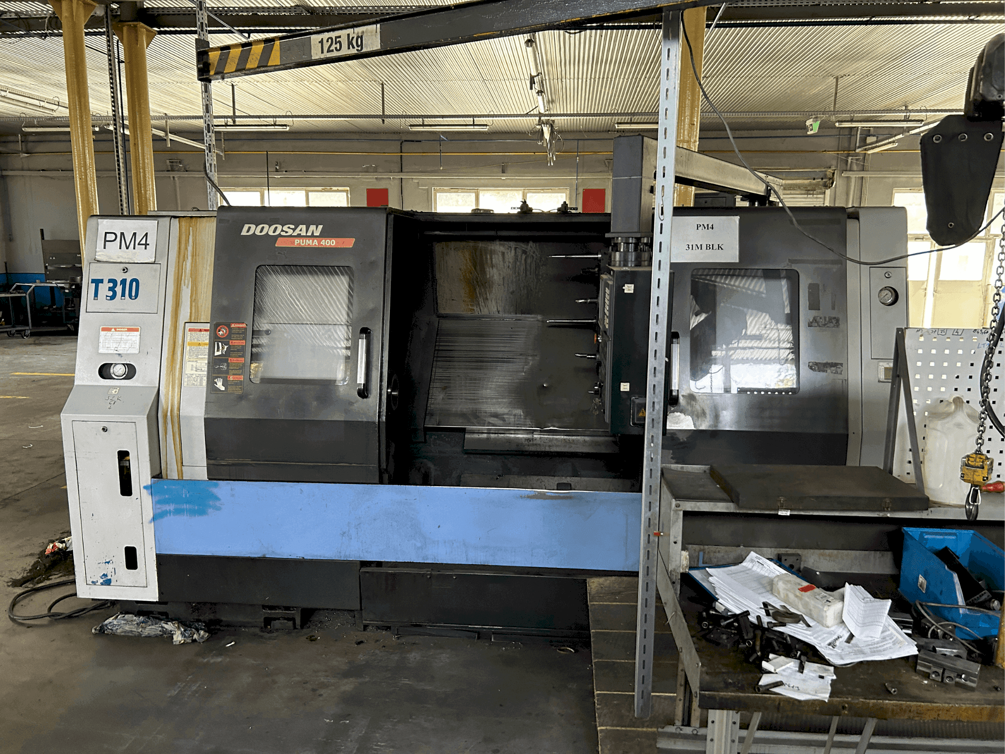 Вид станка DOOSAN puma 400 B спереди