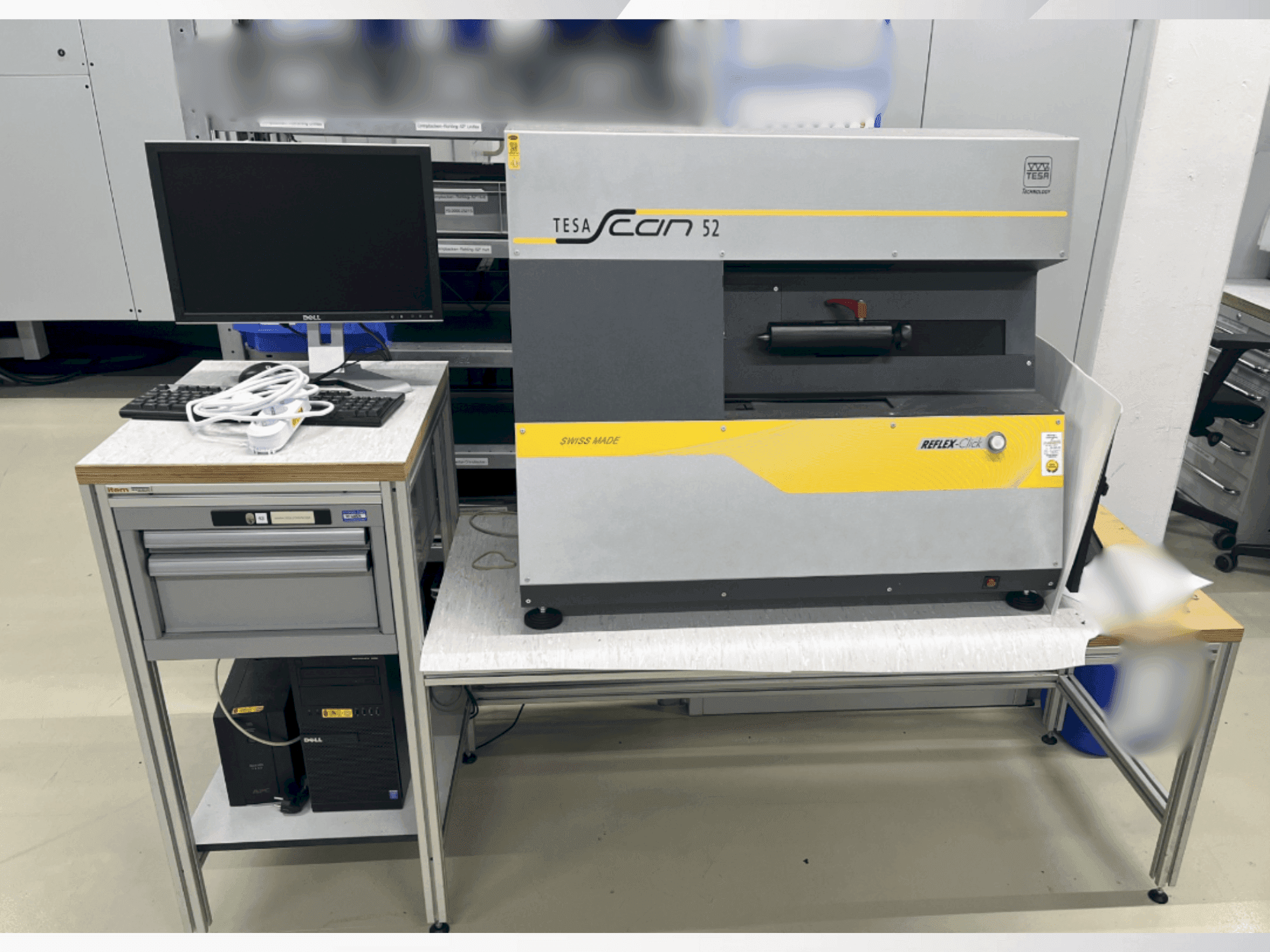 Вид станка TESA Scan 52 спереди