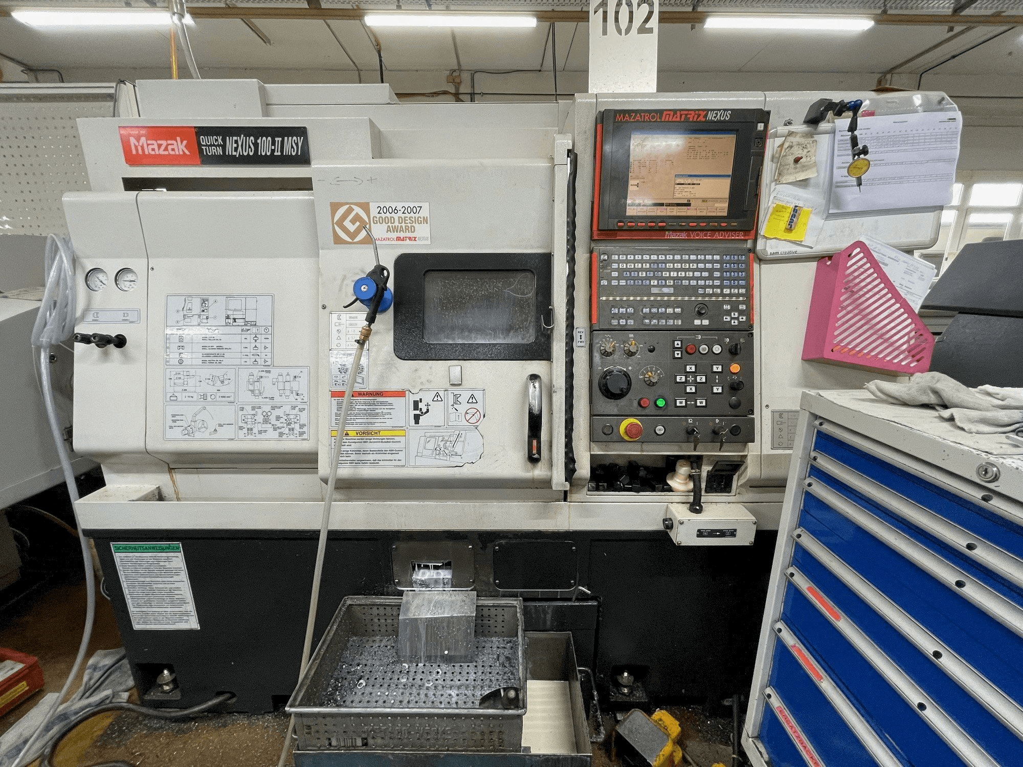 Вид станка Mazak QUICK TURN NEXUS 100-II MSY спереди