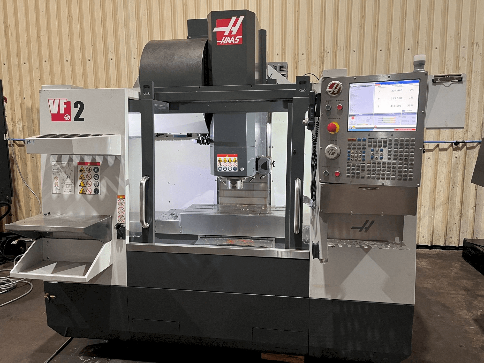 Вид станка HAAS VF-2 спереди