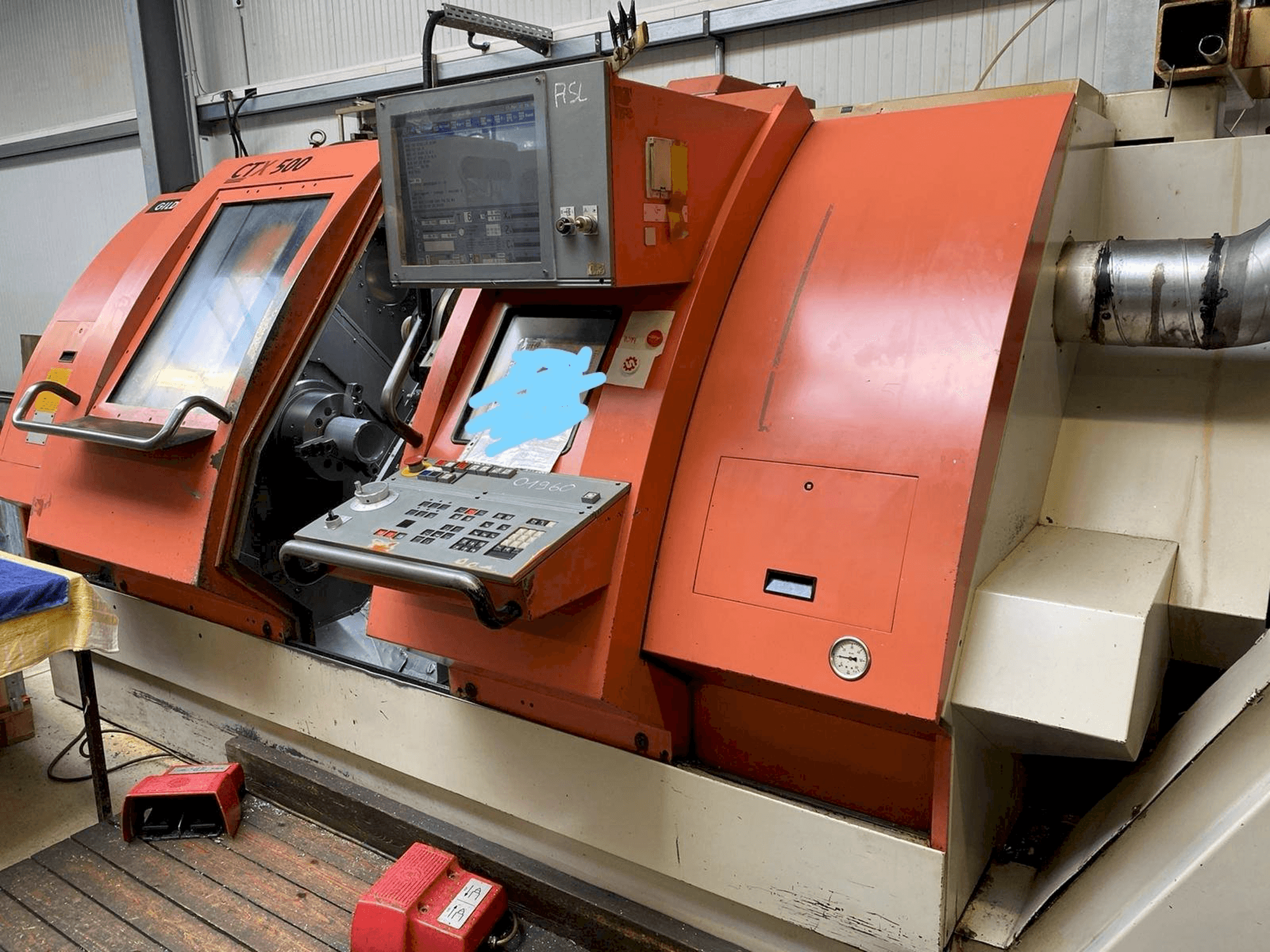 Вид станка с Gildemeister CTX 500 правой строны