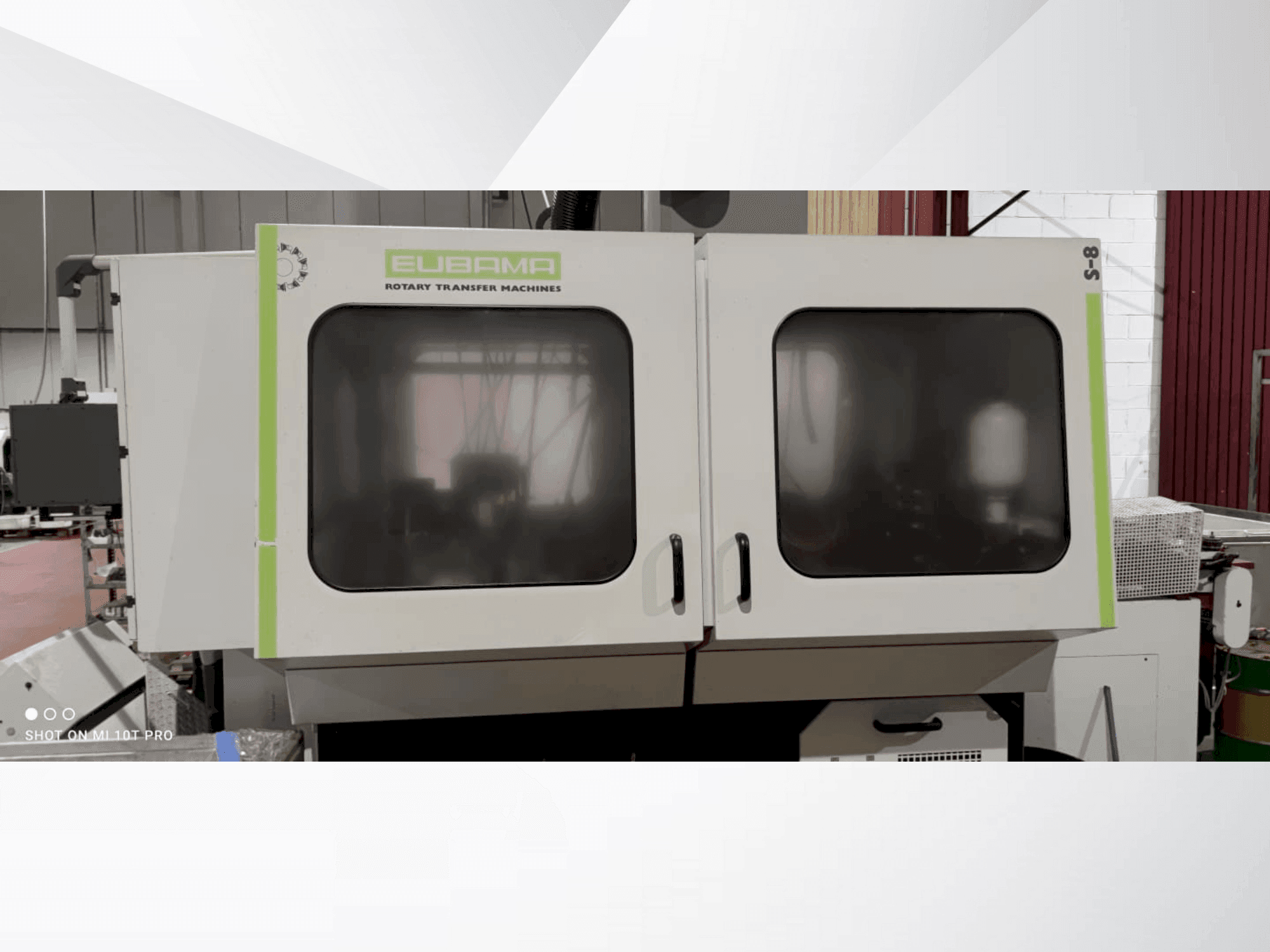 Вид станка EUBAMA S8 спереди