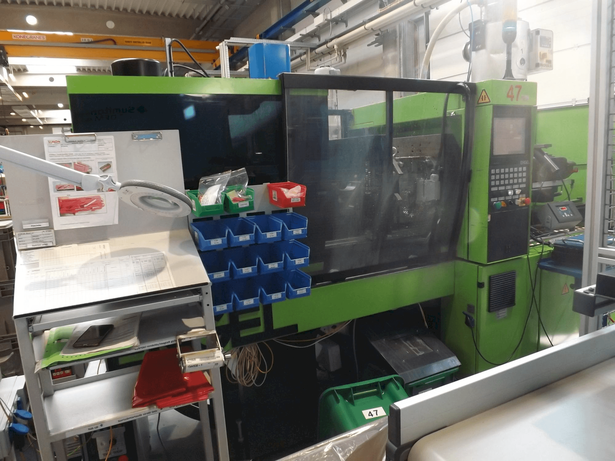 Front view of ENGEL Victory 330/80 Focus machine