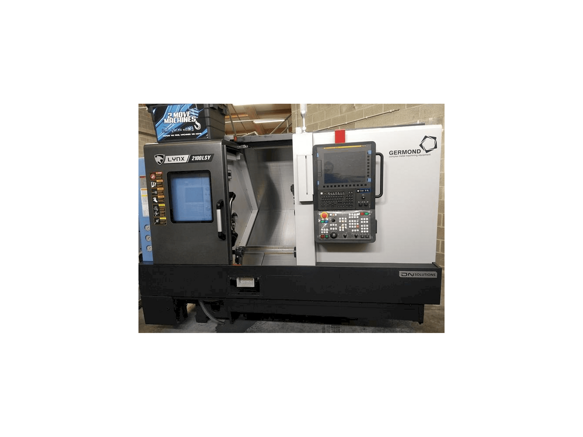 Вид станка DN SOLUTIONS LYNX 2100 LSYB спереди