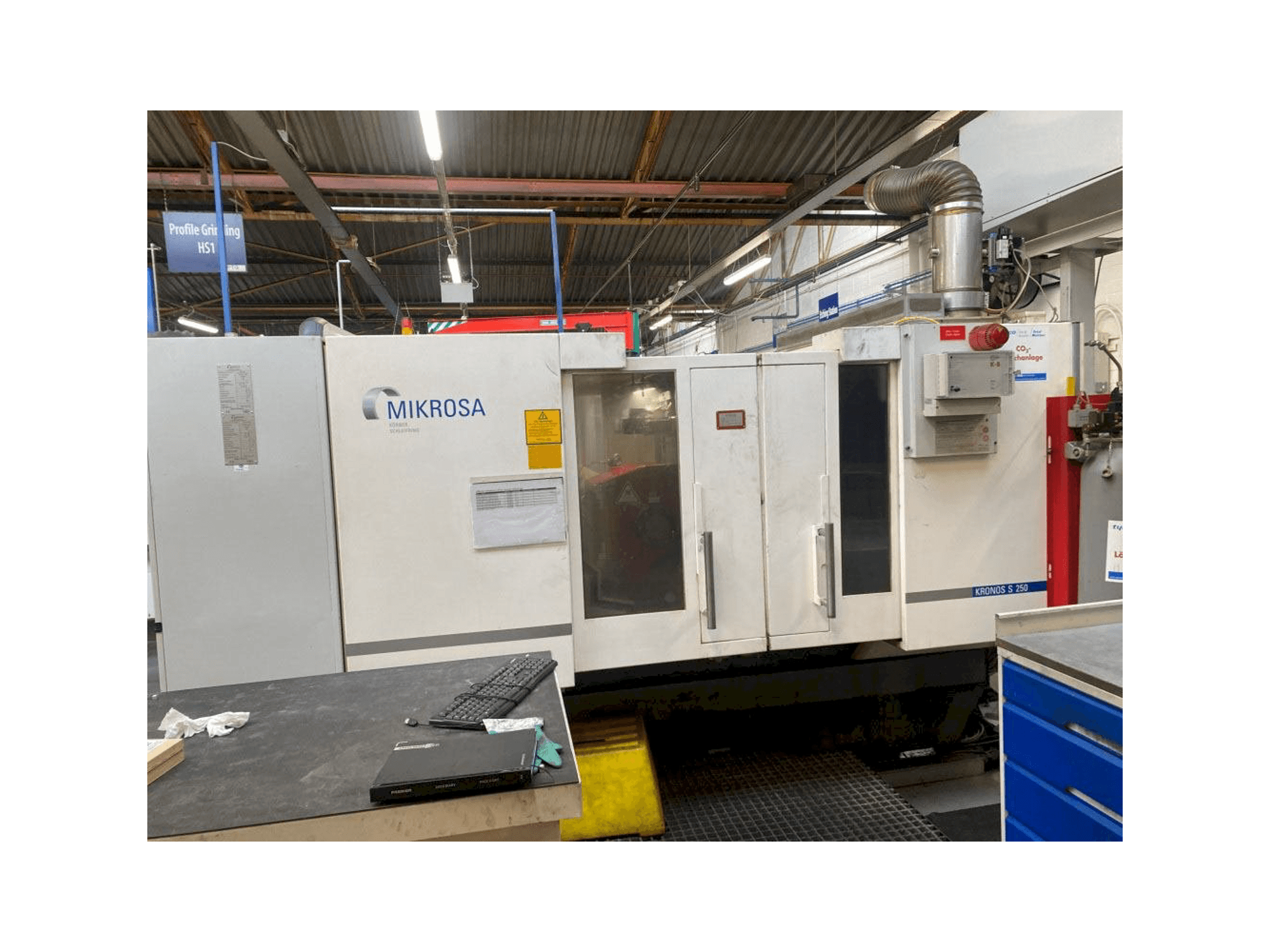 Вид станка Schaudt Mikrosa Kronos S250 спереди