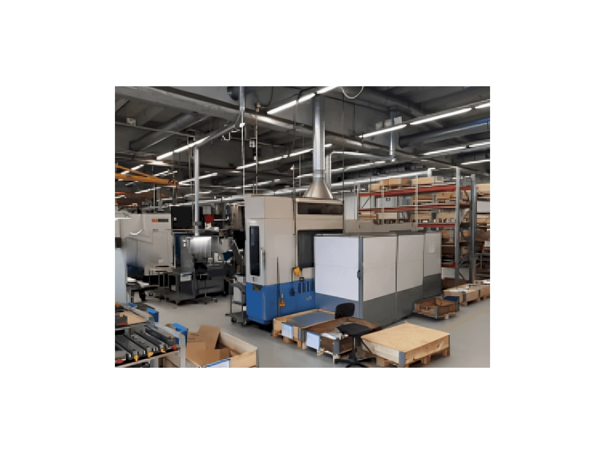 Вид станка Mazak H-500 спереди