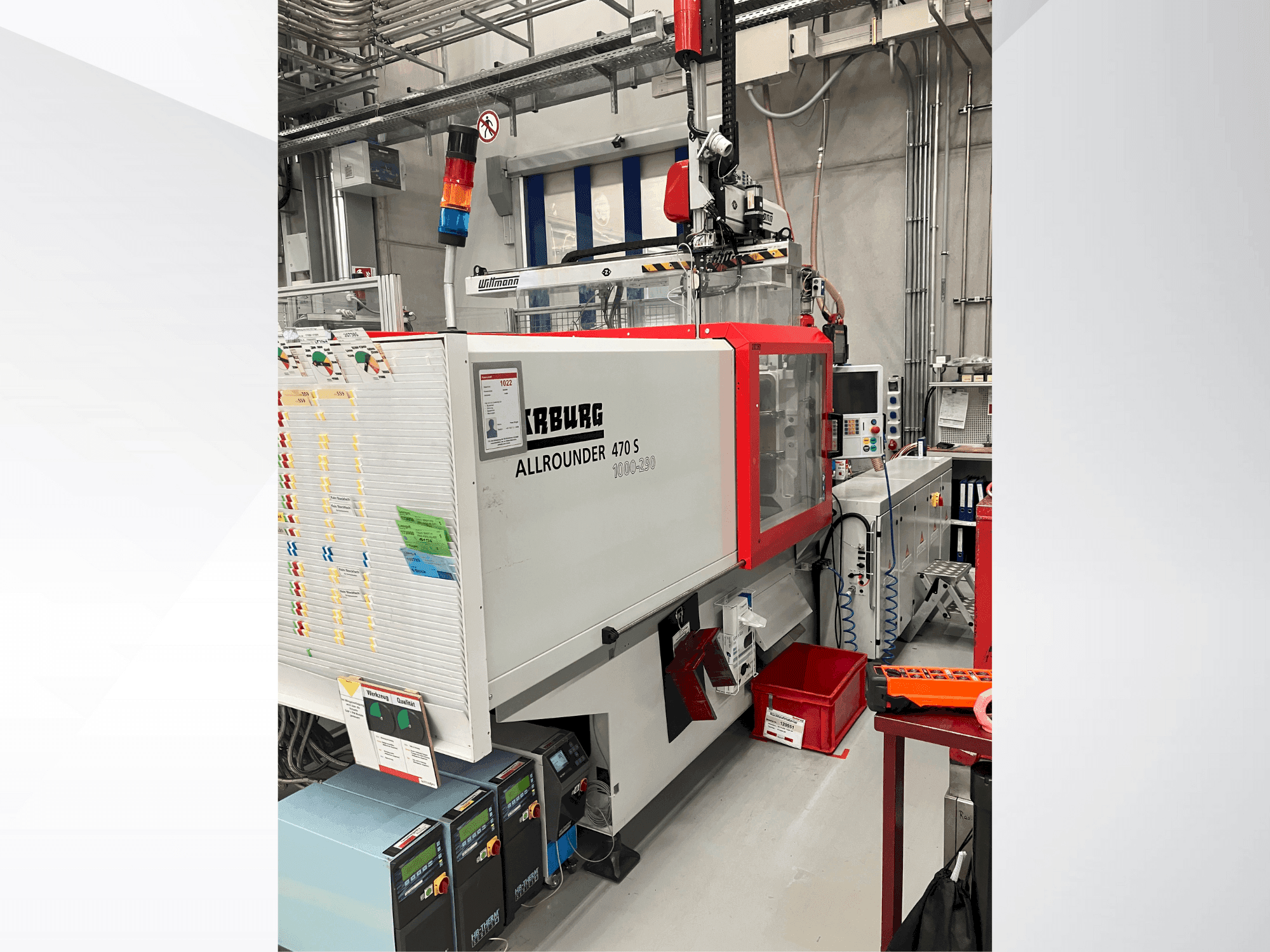 Вид станка Arburg Allrounder 470 S 1000-290 спереди