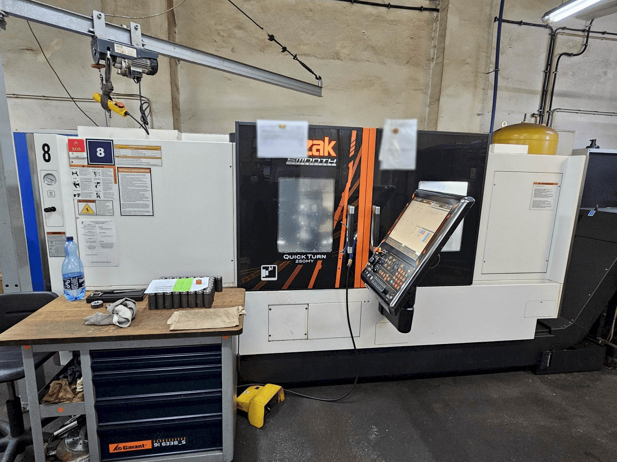 Вид станка Mazak QUICK TURN SMOOTH 250MY спереди